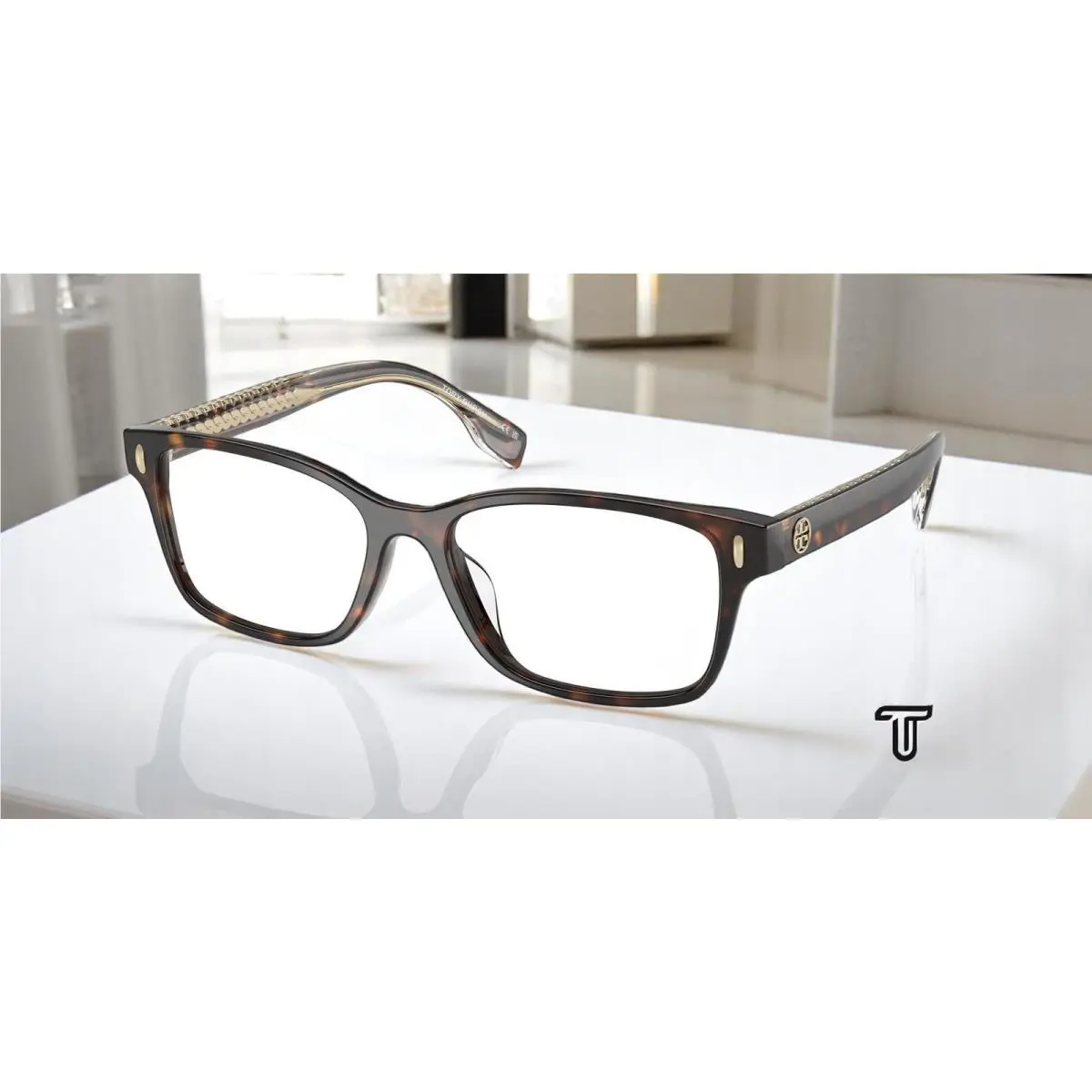 Tory Burch TY2151U 1728 Dark Tortoise Demo Lens 49 mm Women`s Eyeglasses