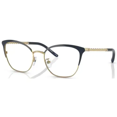 Tory Burch TY1076 3341 Eyeglasses Women`s Gold/navy Full Rim Square Shape 53mm