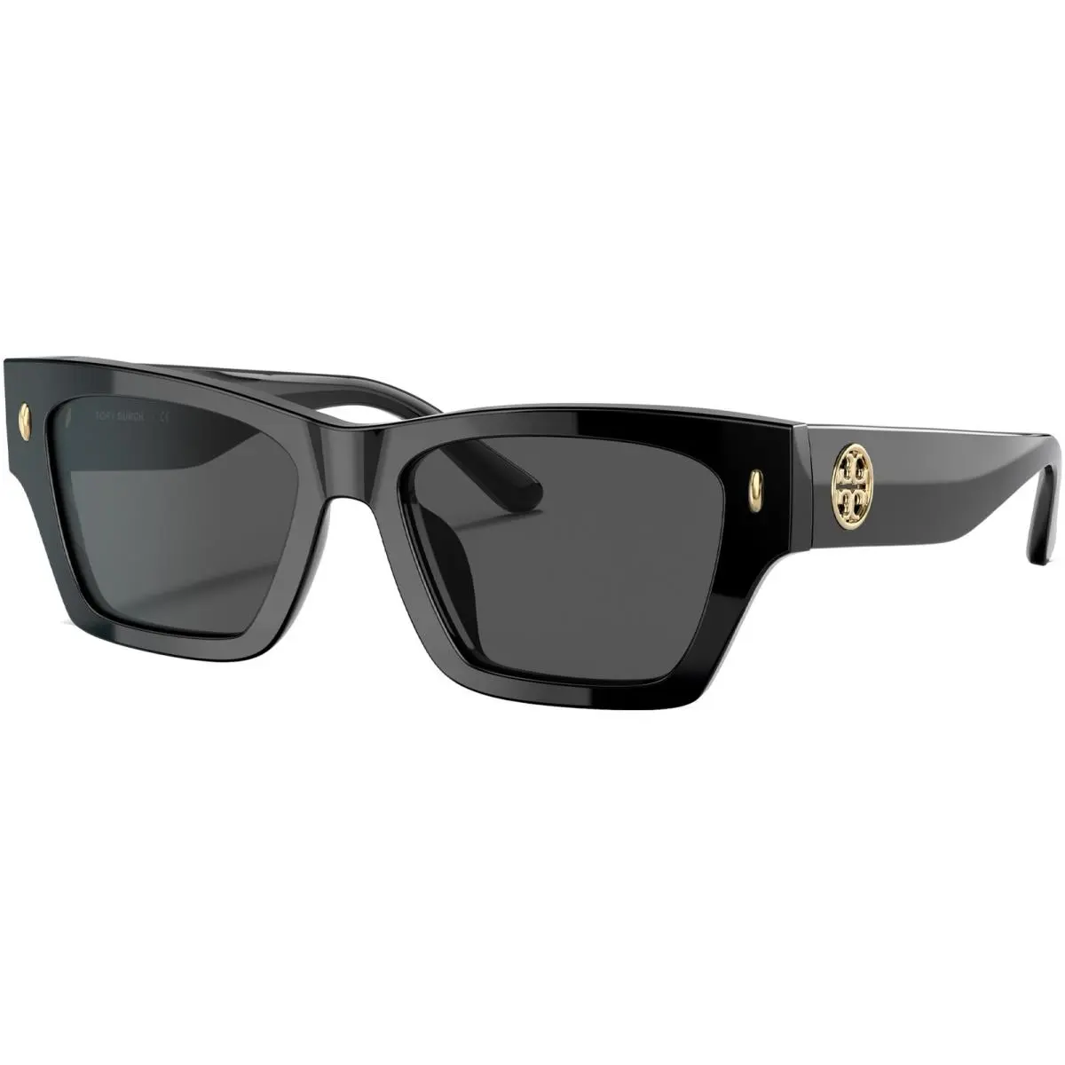 Tory Burch Women`s Chunky Black Rectangle Sunglasses - TY7169U 170987 52