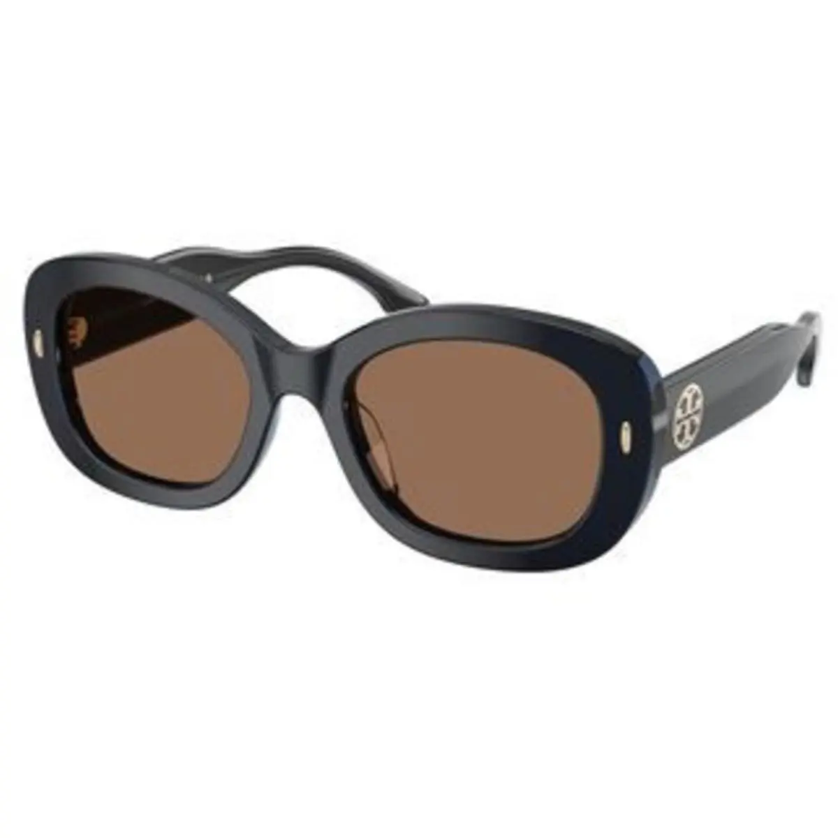 Tory Burch TY 7226 U Blue Crystal Solid Brown Polyamide Standard 205773 Sunglas
