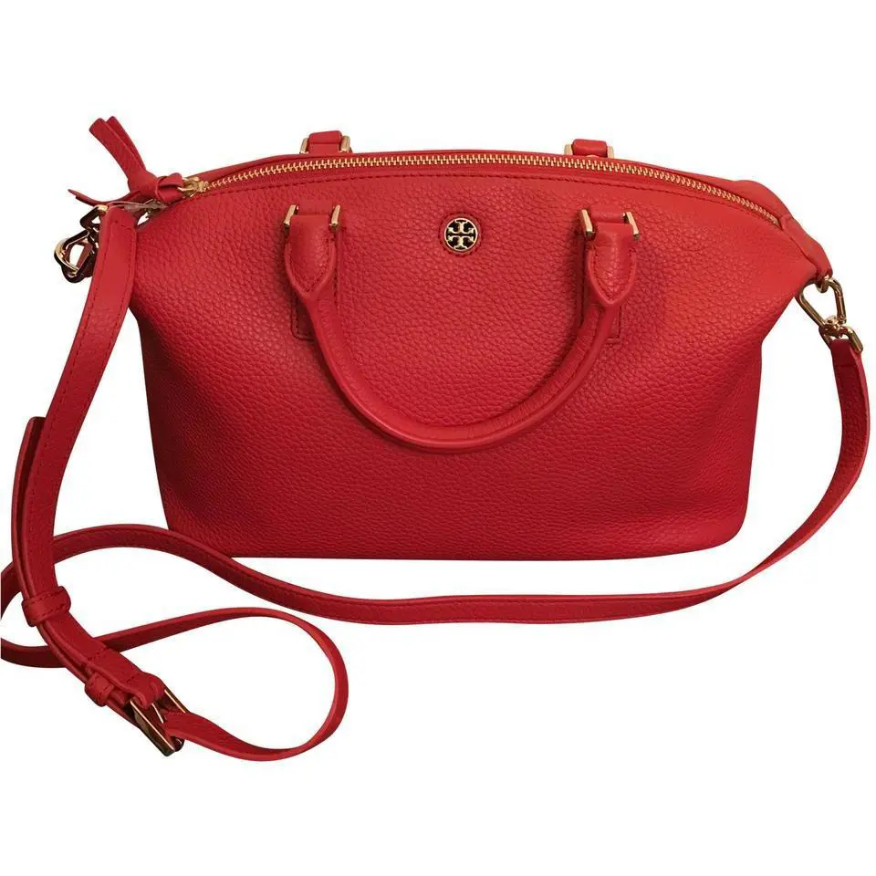 Tory Burch Brody Small Liberty Red Leather Reva Zip Srossbody Bag