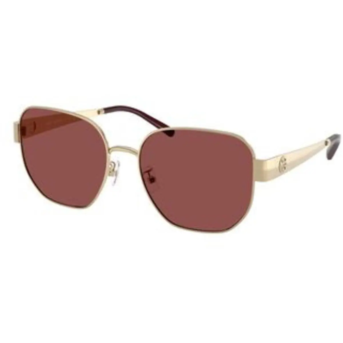 Tory Burch TY 6117 Brushed Light Gold Wine Polyamide Standard 336275 Sunglasses