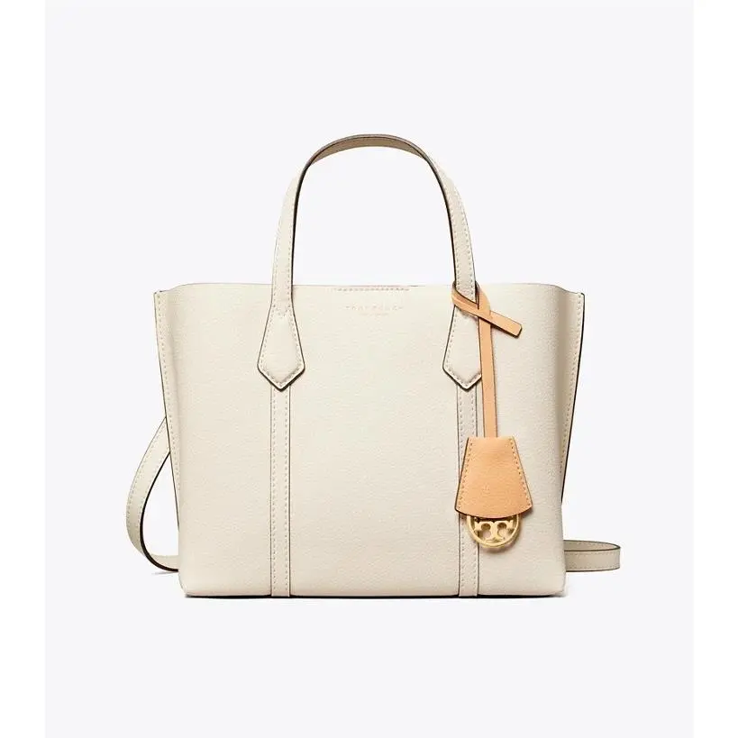 Tory Burch Perry Triple Small Leather Satchel Crossbody Bag Ivory