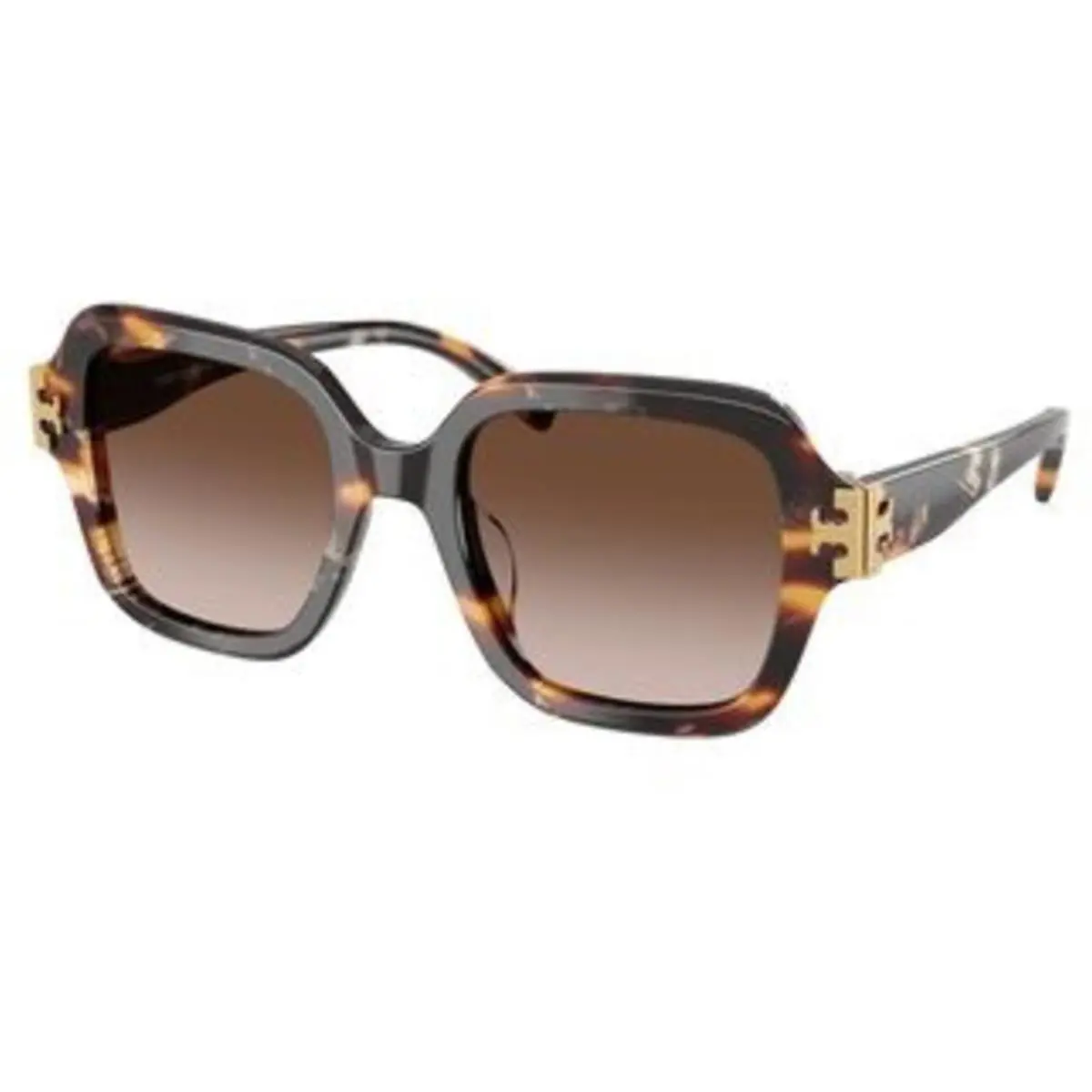 Tory Burch TY 7231 U Dark Wavy Tortoise Brown Gradient Polyamide Standard 20721