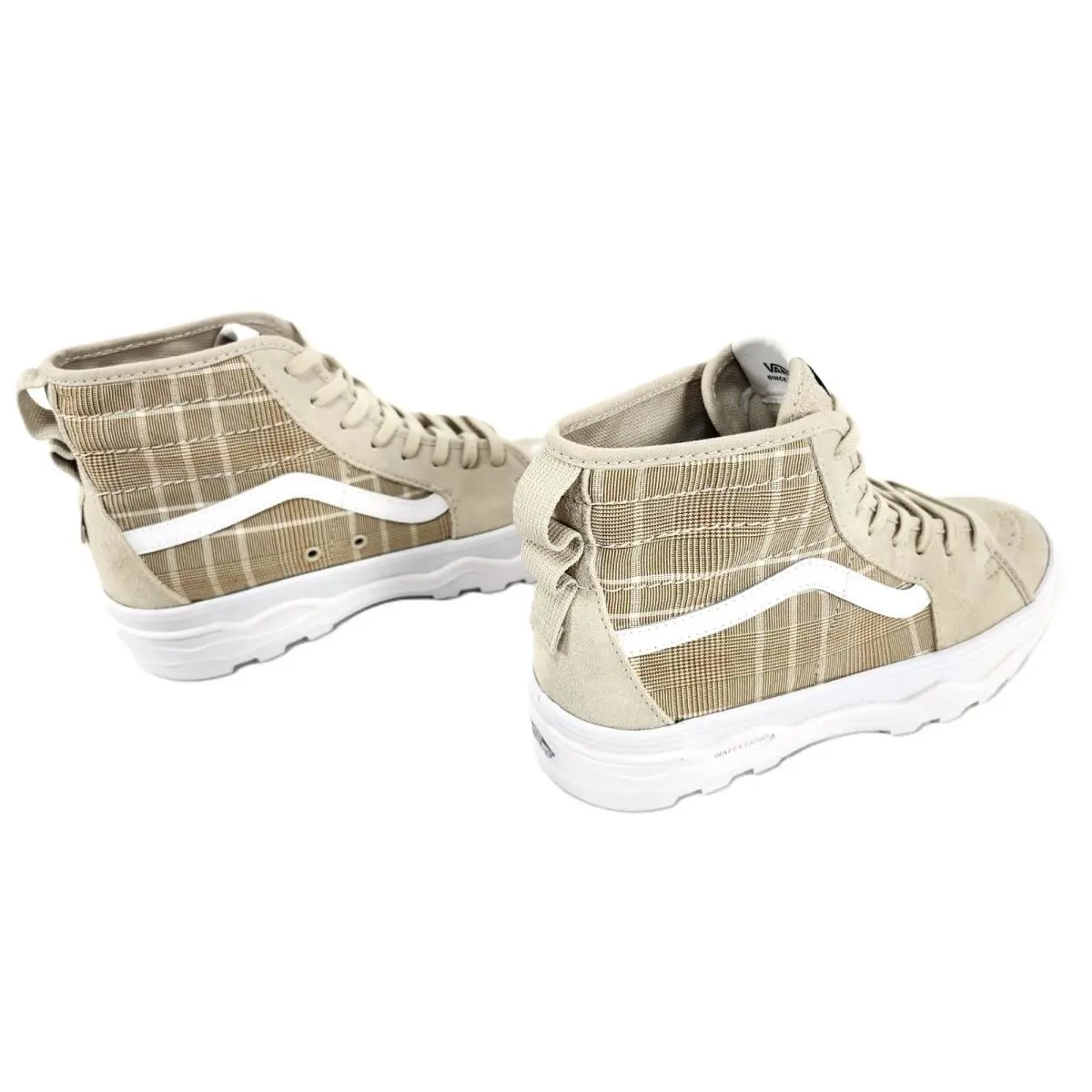 Vans shoes - Vans Sentry Sk8-Hi Plaid French Oak Sneakers - VN0A5KY5BLL - Beige 10