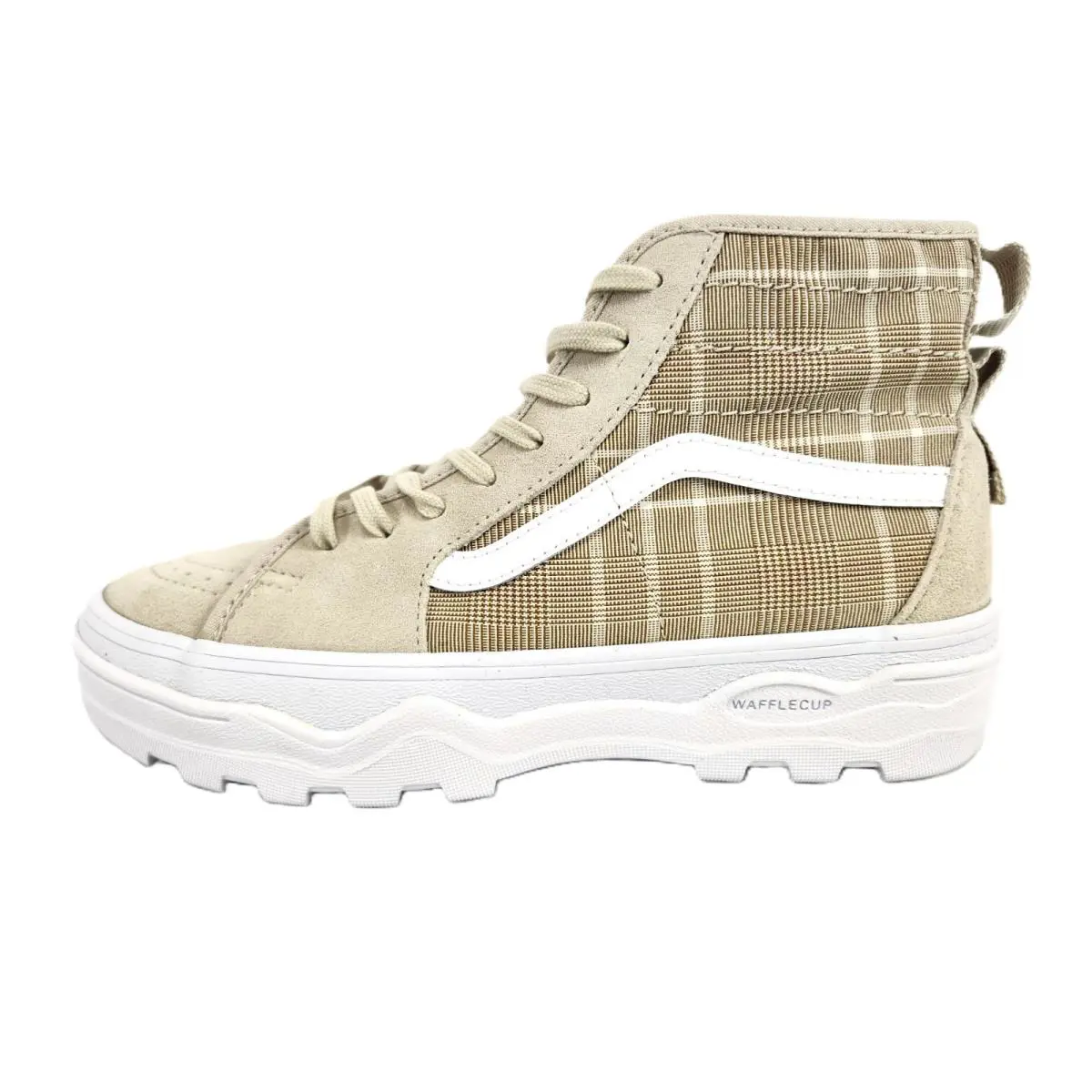 Vans shoes - Vans Sentry Sk8-Hi Plaid French Oak Sneakers - VN0A5KY5BLL - Beige 3