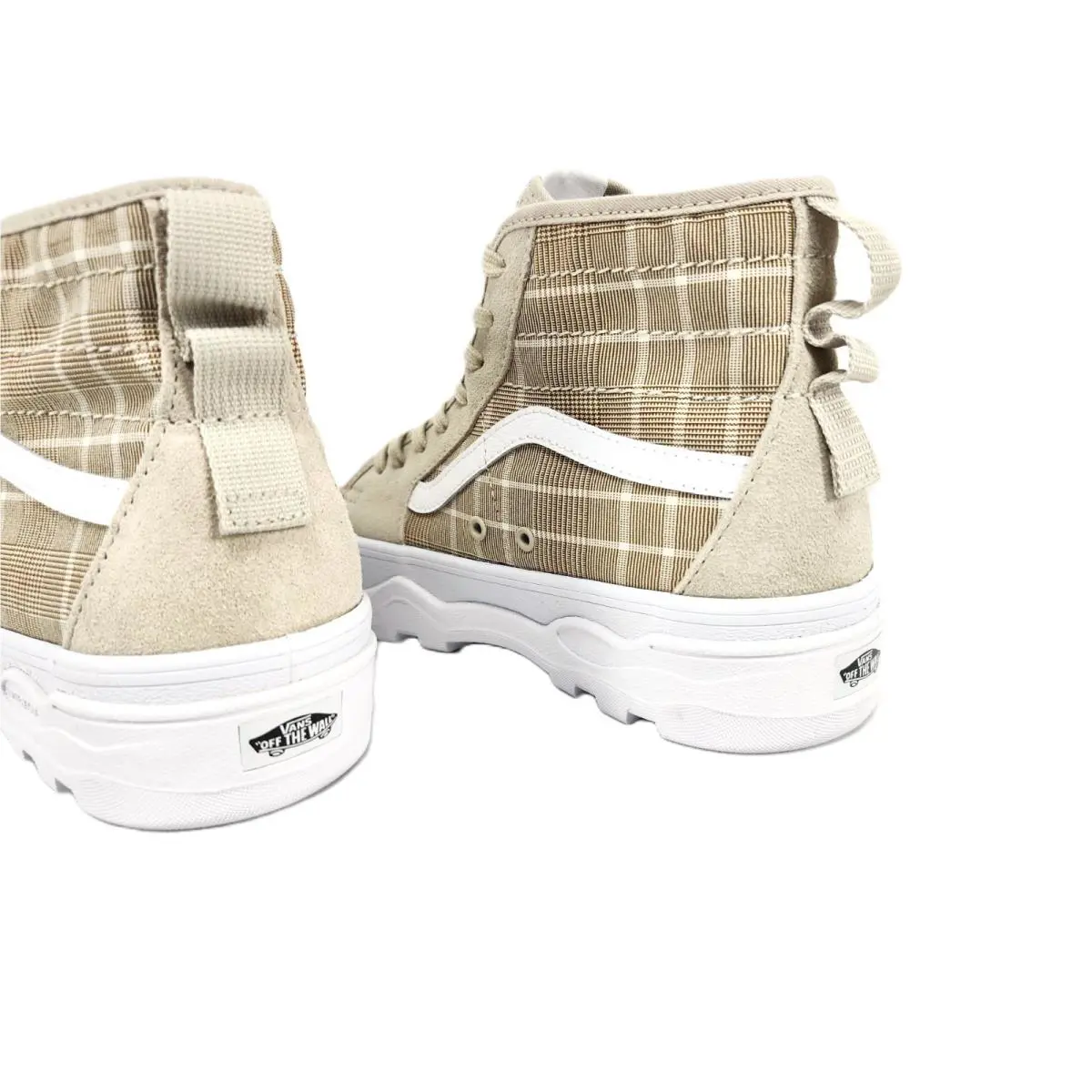 Vans shoes - Vans Sentry Sk8-Hi Plaid French Oak Sneakers - VN0A5KY5BLL - Beige 7