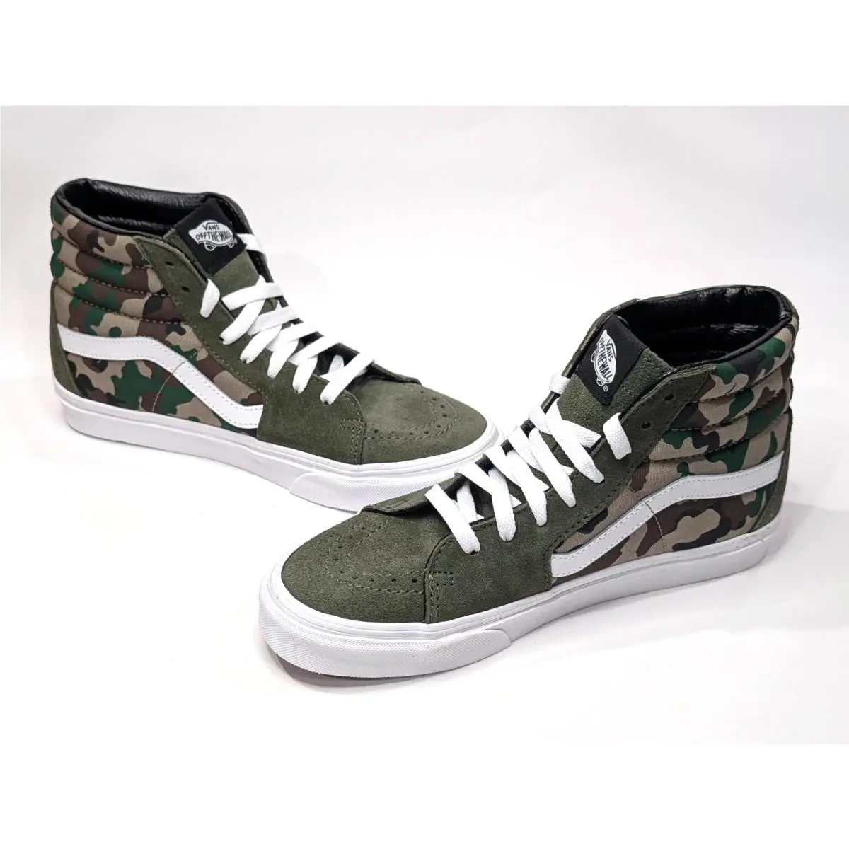 Vans shoes - Vans Sk8-Hi - VN0005U9Y33 - Olive/White 8