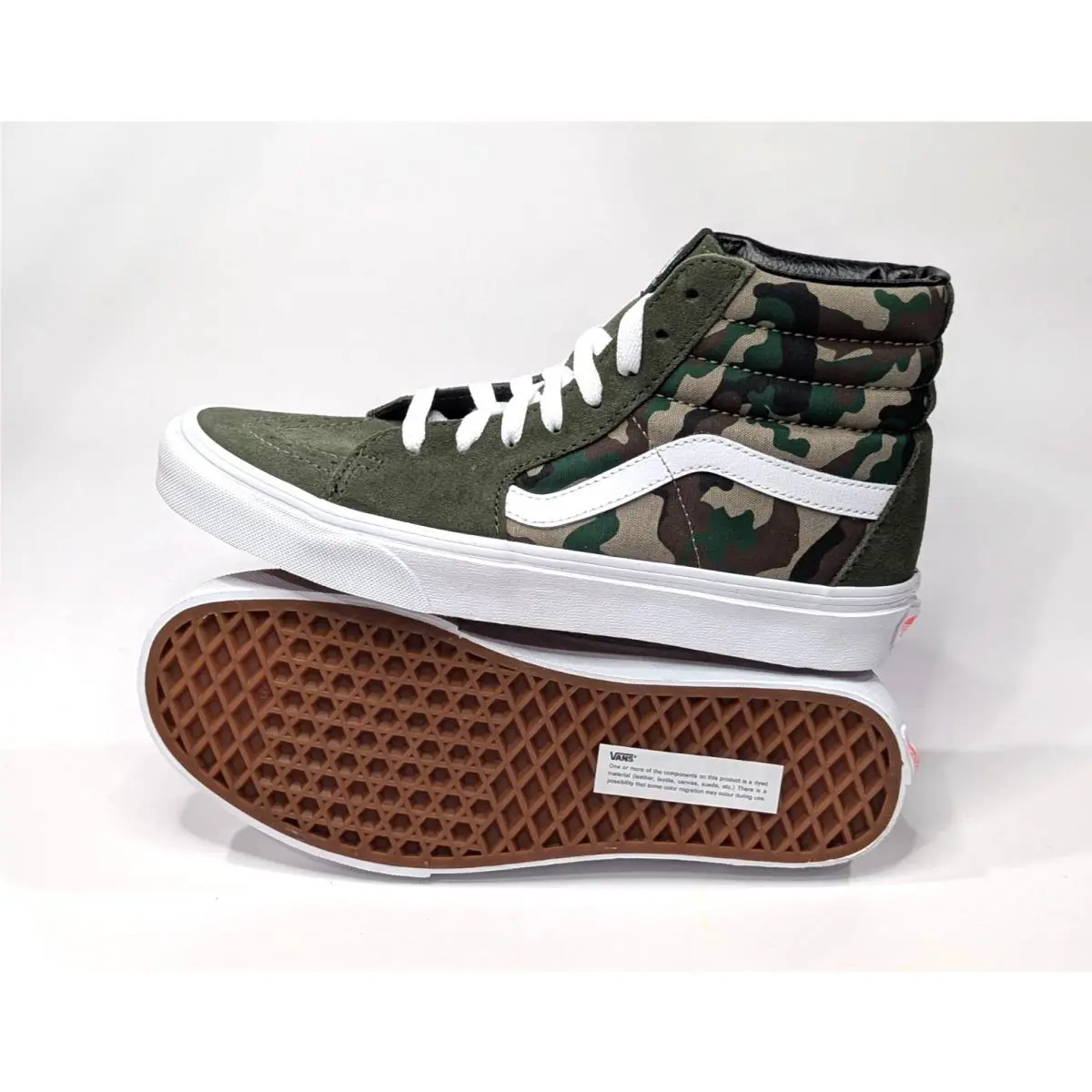 Vans shoes - Vans Sk8-Hi - VN0005U9Y33 - Olive/White 10