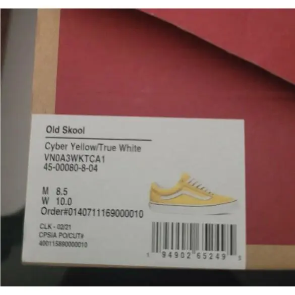 Vans shoes - VN0A3WKTCA1 - VN0A3WKTCA1 - Yellow 14