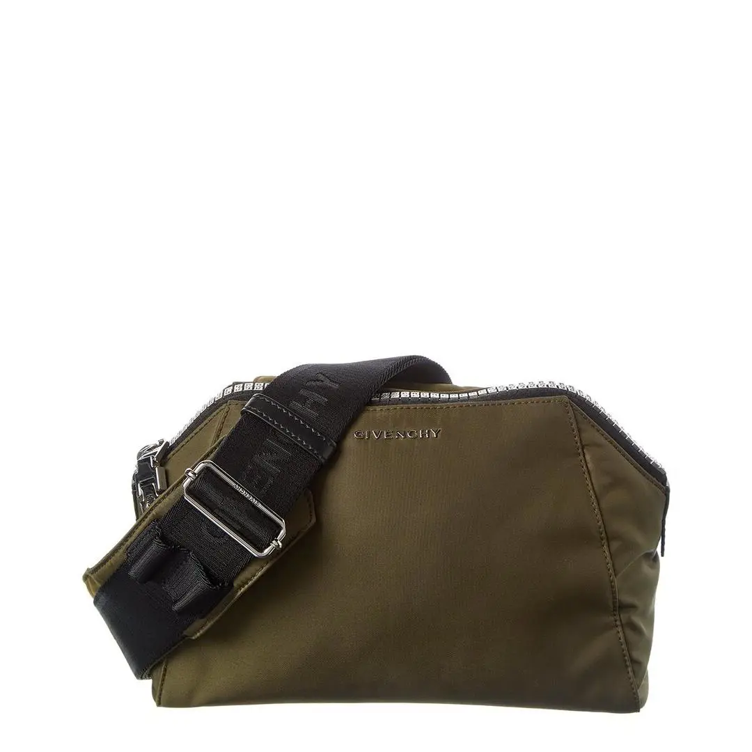 Givenchy Antigona Tech Strap Crossbody Men`s Green