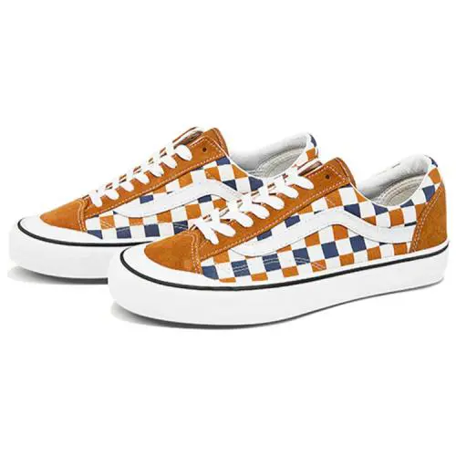 Vans Style 36 SF Pumpkin Spice Checkerboard Marshmallow Mens 11.5 VN0A3ZCJ25U - blue/brown