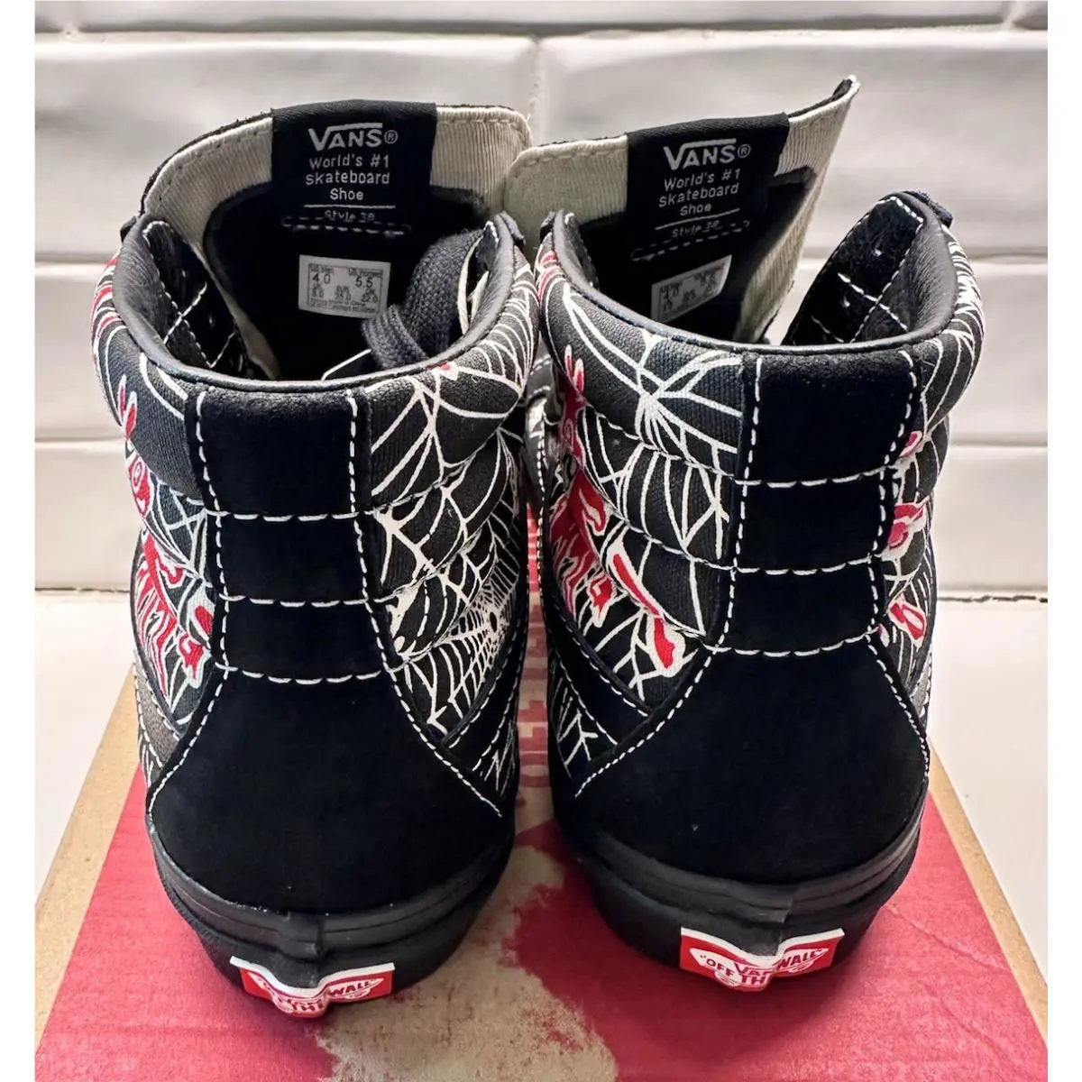 Vans shoes - Vans Sk8-Hi 38 DX - VN0A38GF1JJ - Black/Spider Web 2