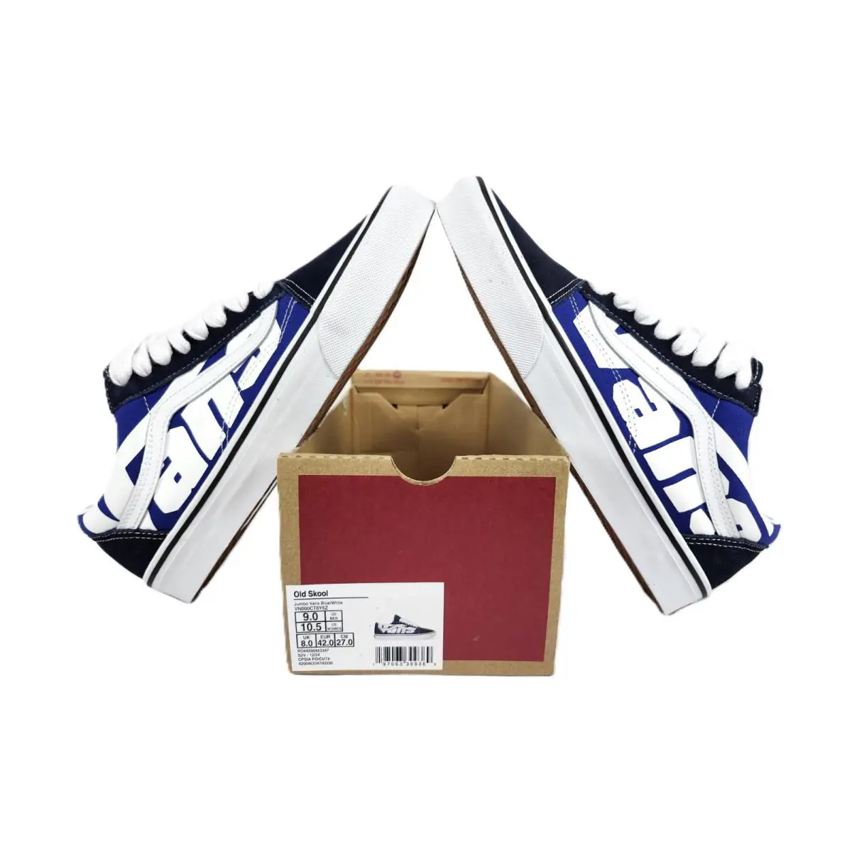 Vans shoes - VANS Old Skool - Old Skool - VN000CT8Y6Z - Blue & White, Manufacturer: Blue/White 9