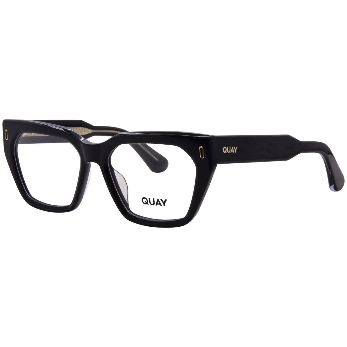 Quay Tres-chic OG-OF-2534 Blk/rx Eyeglasses Women`s Black Full Rim Cat Eye 54mm