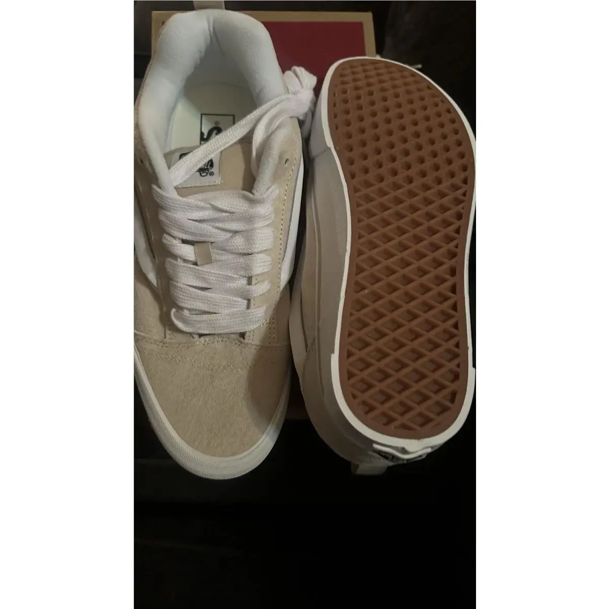 Vans shoes - Vans Knu Skool - Knu Skool - oatmeal 0