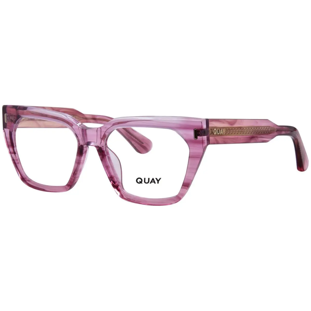 Quay Tres-chic-rx OG-OF-2823 Pnkd/rx Eyeglasses Women`s Pink Dust Full Rim 54mm
