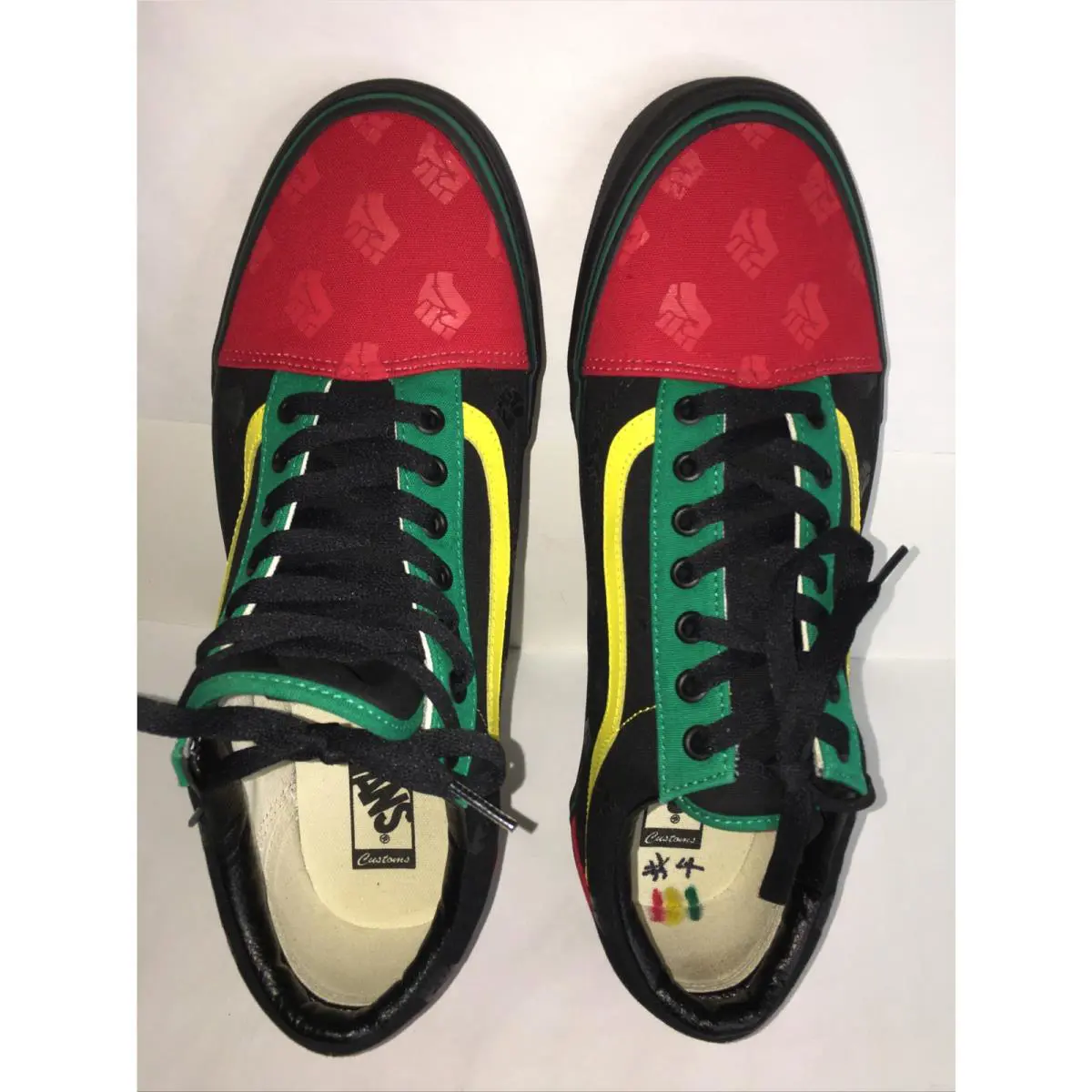Vans shoes - VANS Off The Wall - Off The Wall - Red Black Yellow Green 10