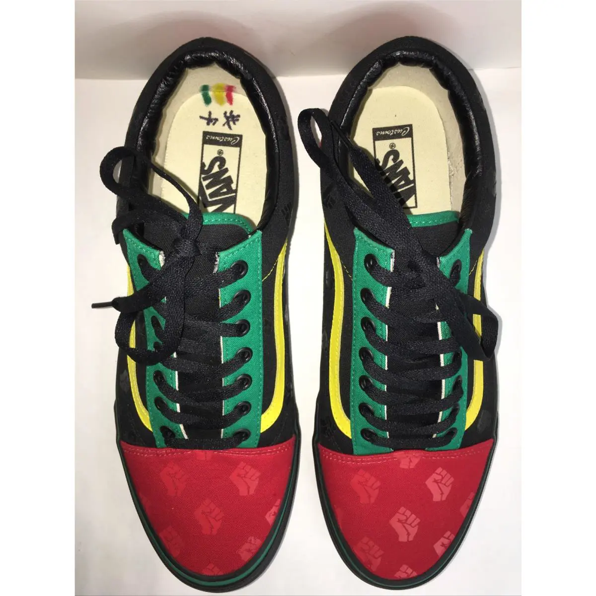 Vans shoes - VANS Off The Wall - Off The Wall - Red Black Yellow Green 2