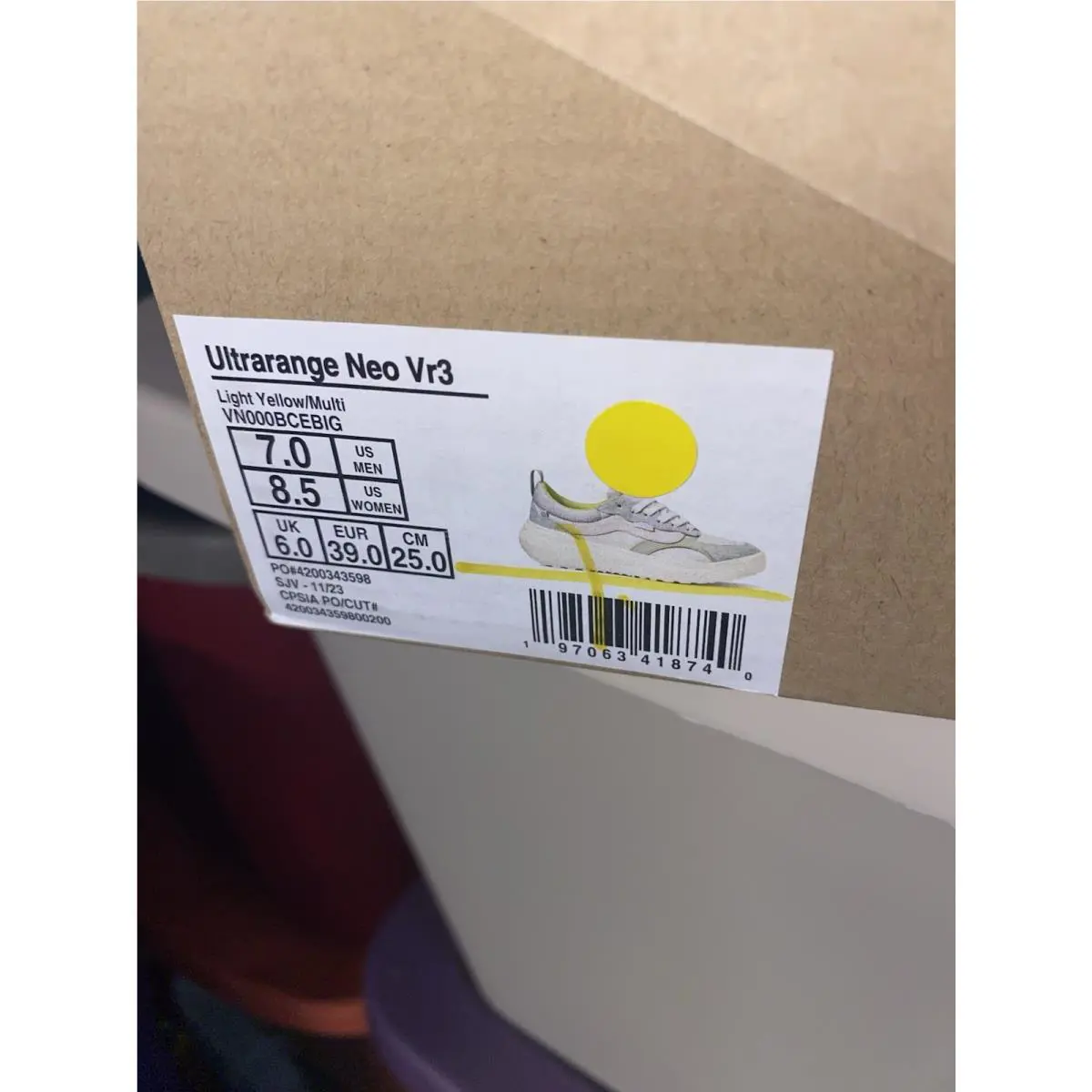 Vans shoes - VANS UltraRange - UltraRange - Yellow 4
