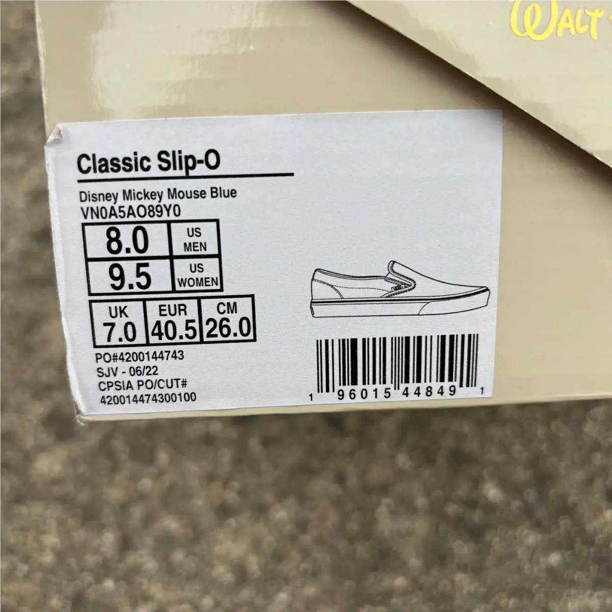 Vans shoes - Classic Slip on - Classic Slip - VN0A3WKTGYM - Multicolor (UPC: 196015448491) 5