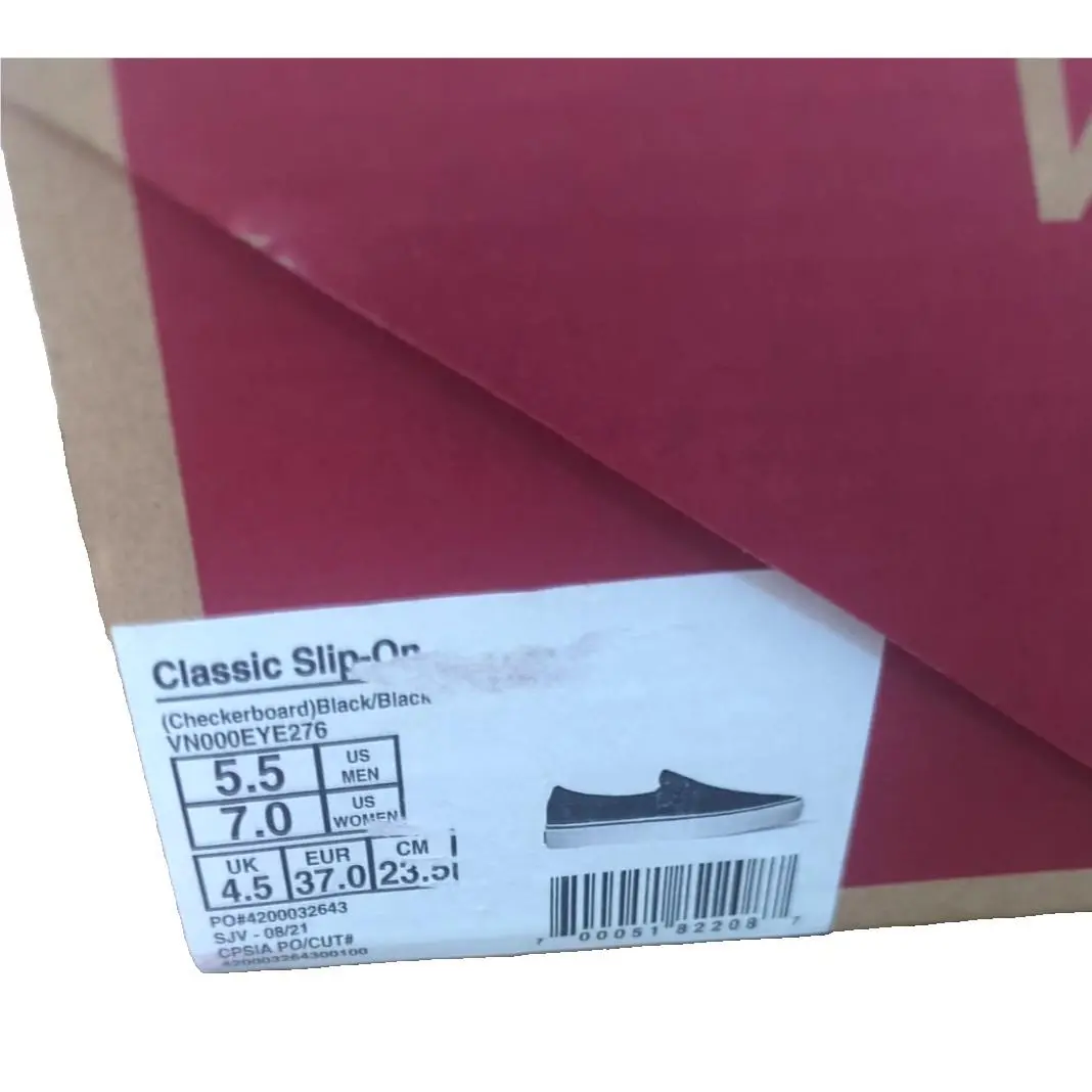 Vans shoes - VANS Classic Slip-On - Classic - Black (UPC: 700051822087) 3