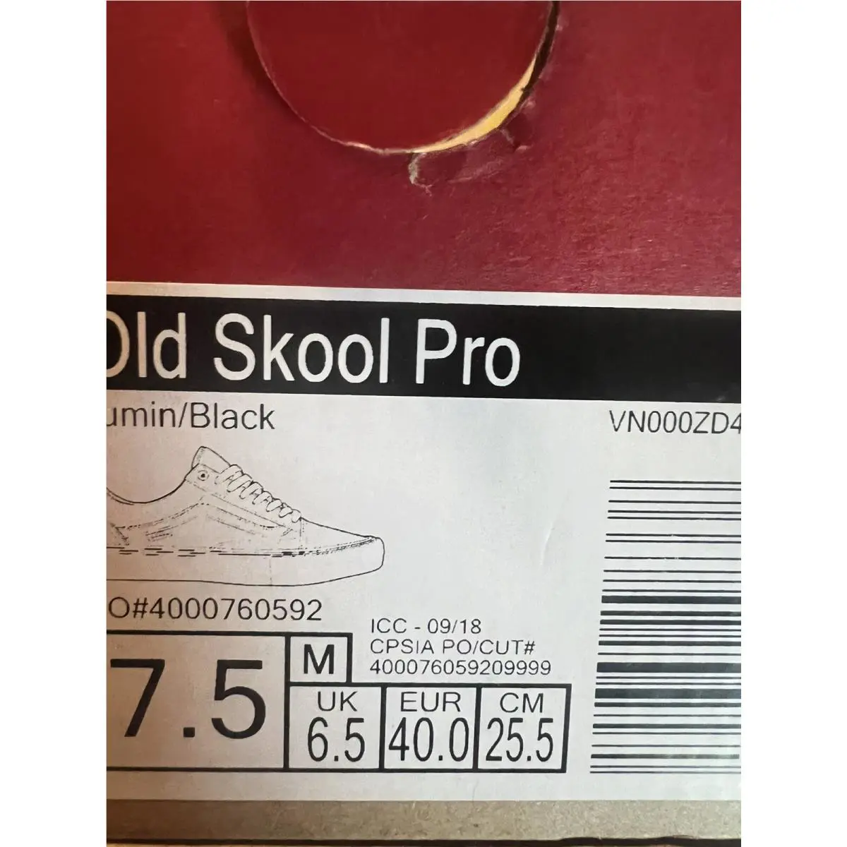Vans shoes - Old Skool Pro - Old Skool Pro - Yellow (UPC: 192362298338) 3