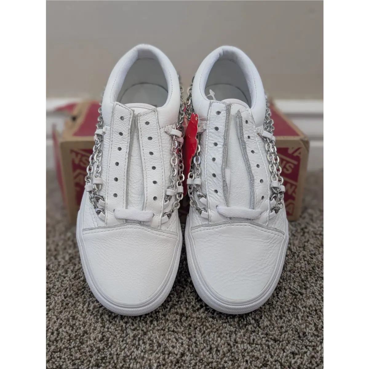 Vans shoes - VANS Old Skool Platform Chain True White - VN0A3B3U2TL - White 1
