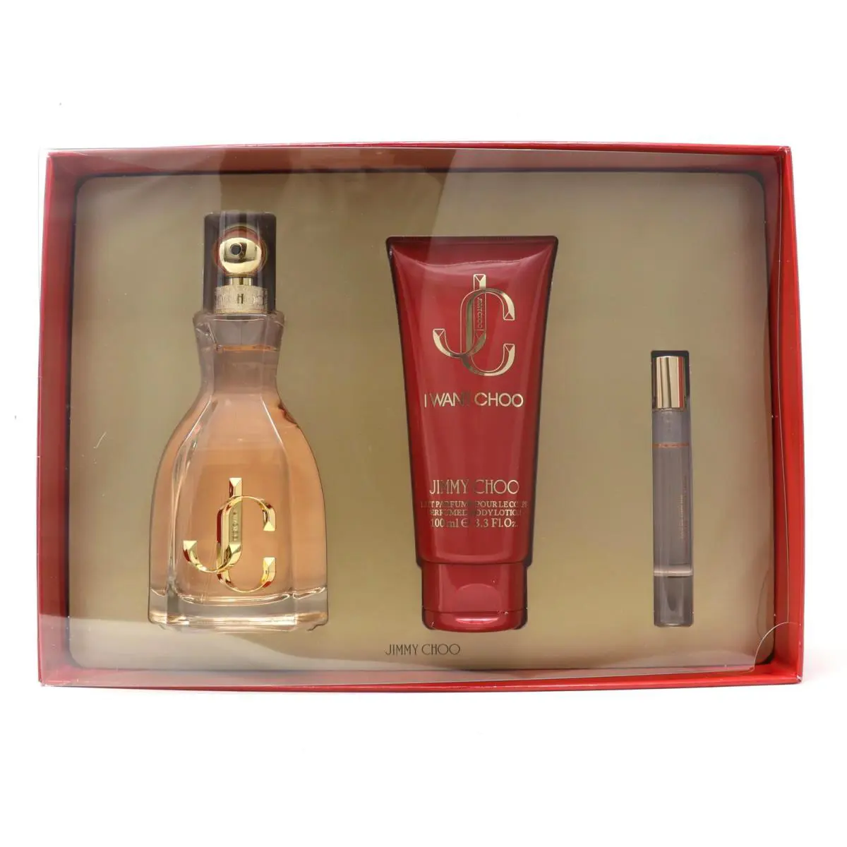 Jimmy Choo I Want Choo 3pc Gift Set For Women100ml EDP+100ml Lotion+7.5ml Edp