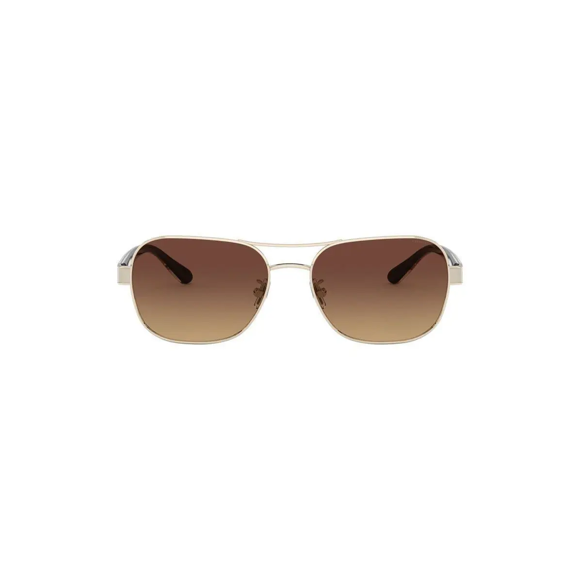 Coach Women 57mm Polarized Pilot Sunglasses Gold