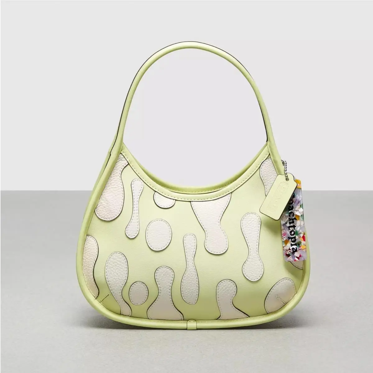 Coach Ergo Bag in Coachtopia Leather with Lava Applique Pale Lime