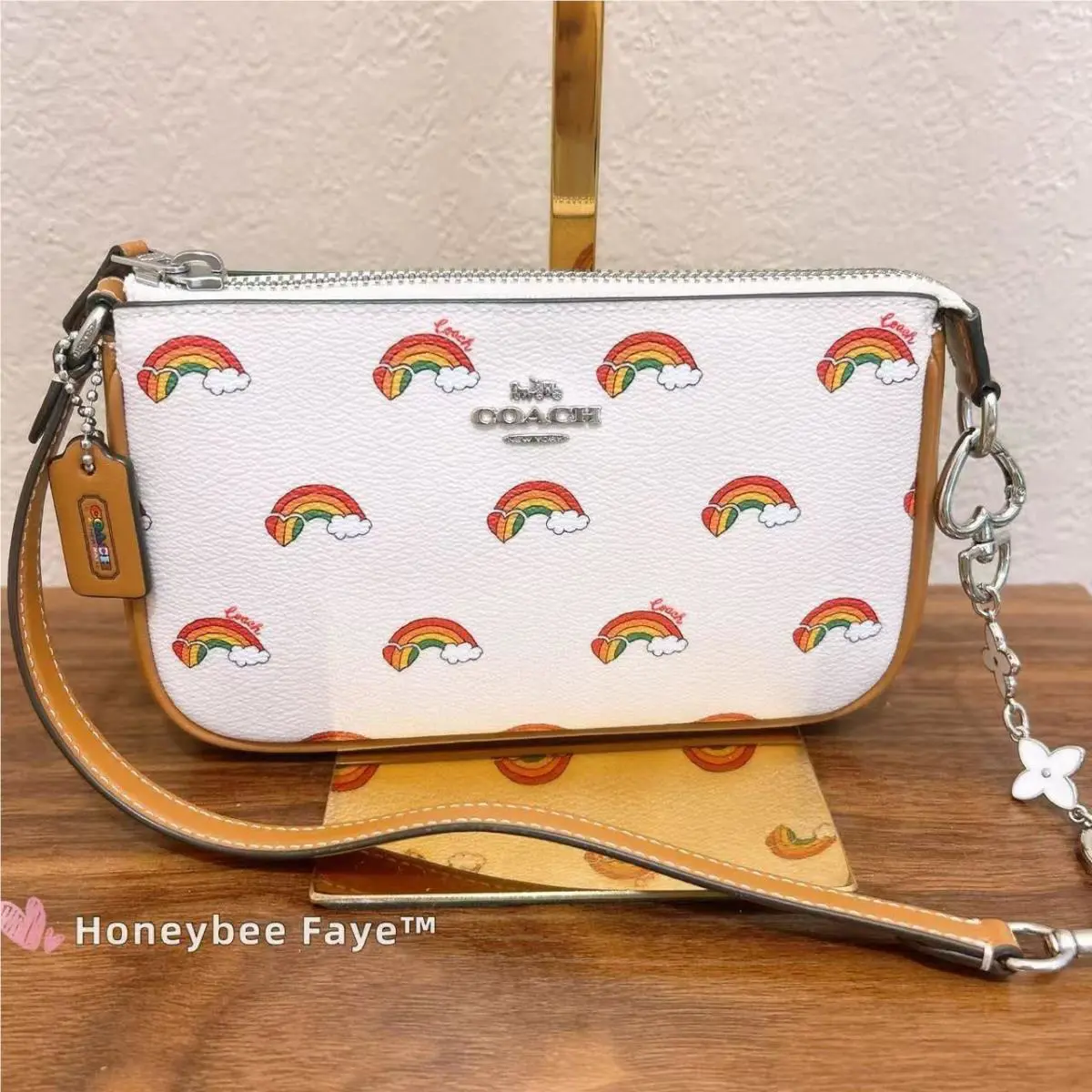 Coach Nolita 19 with Rainbow Print CJ657