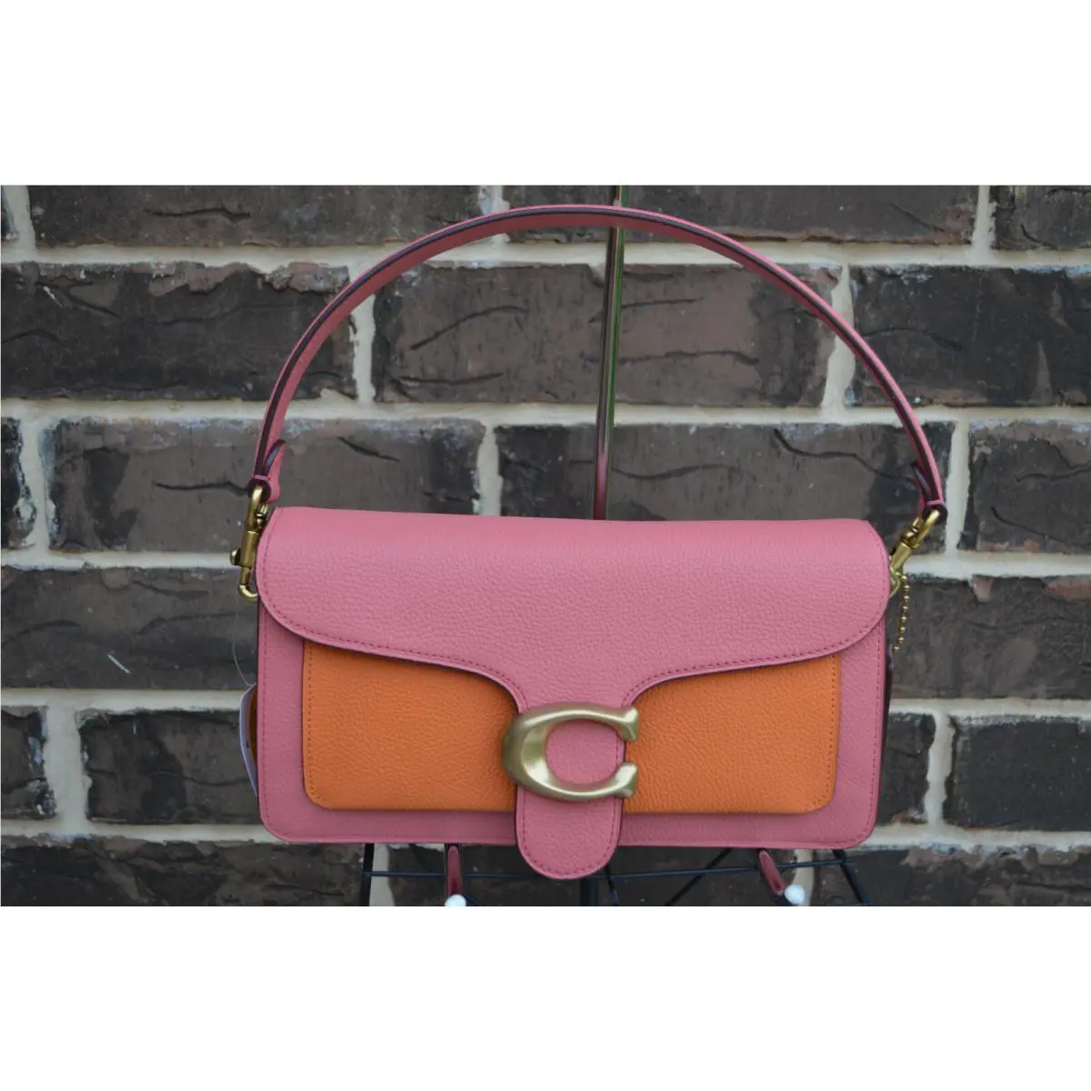 Coach Tabby 76105 Taffy Orange Pink Multi Shoulder Bag