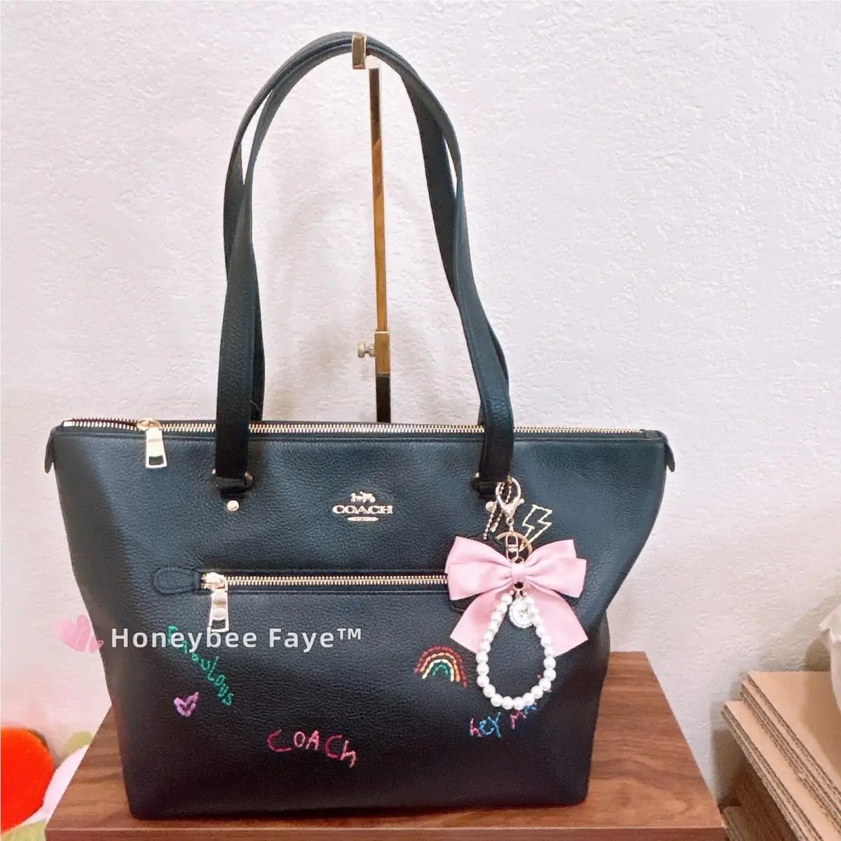 Coach C8365 Gallery Tote with Diary Embroidery