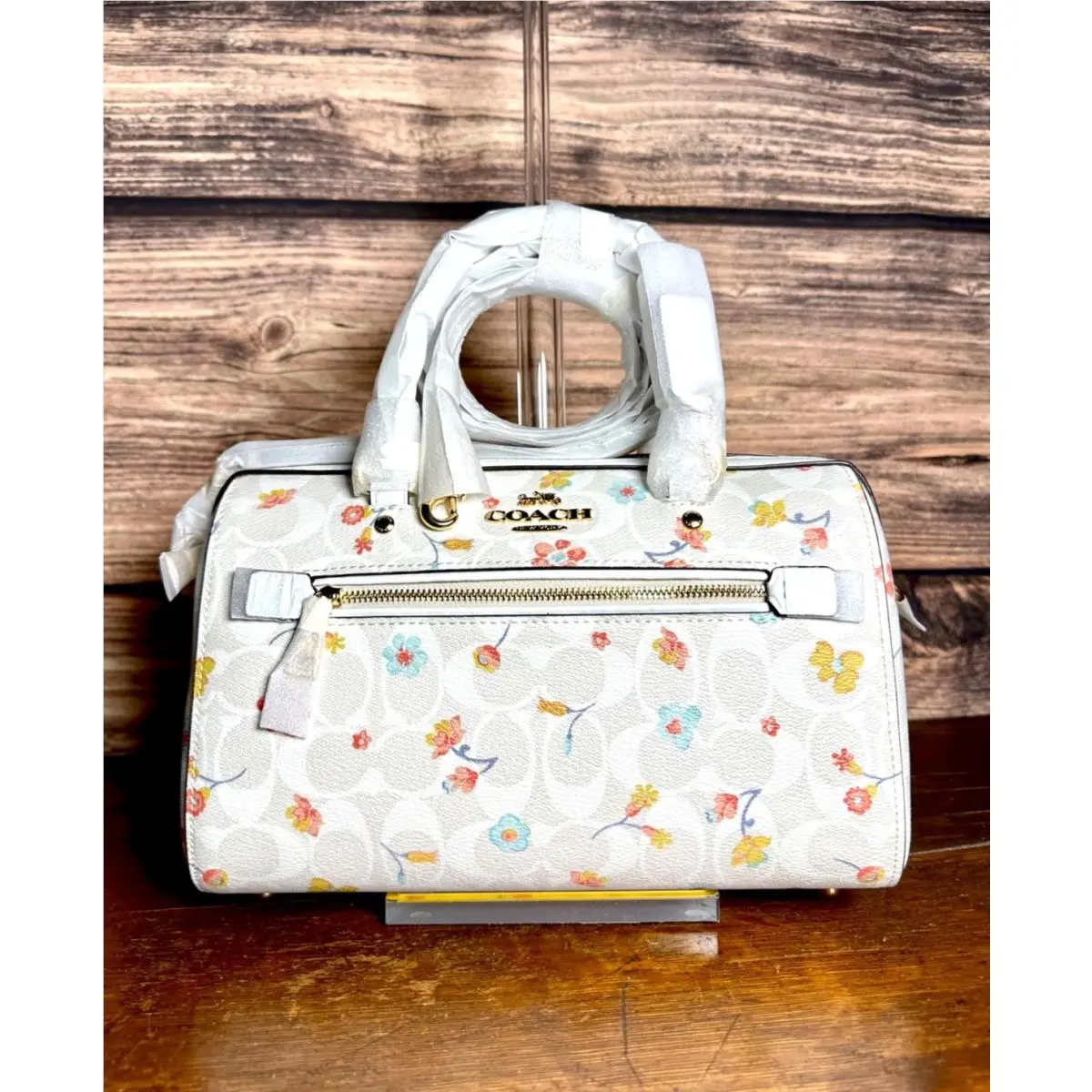 Rowan Satchel in Signature Mystical Floral Print C8615 by Coach