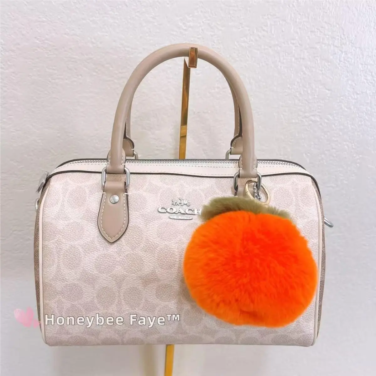 Coach Rowan Satchel Bag In Blocked Signature Canvas CW377 Sand/taupe Multi