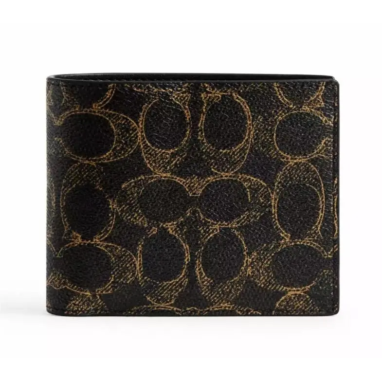 Coach 3-In-1 Wallet In Loved Signature Canvas Brown CEC01 Unisex
