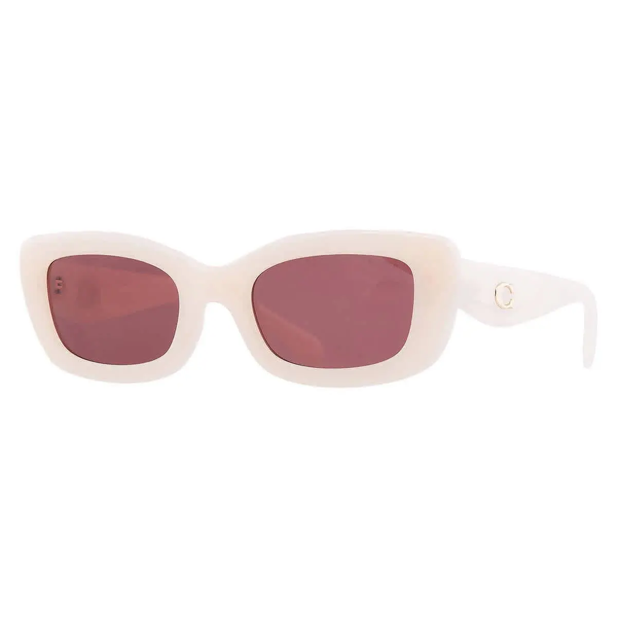 Coach Pomace Red Rectangular Ladies Sunglasses HC8390U 580575 51 HC8390U 580575