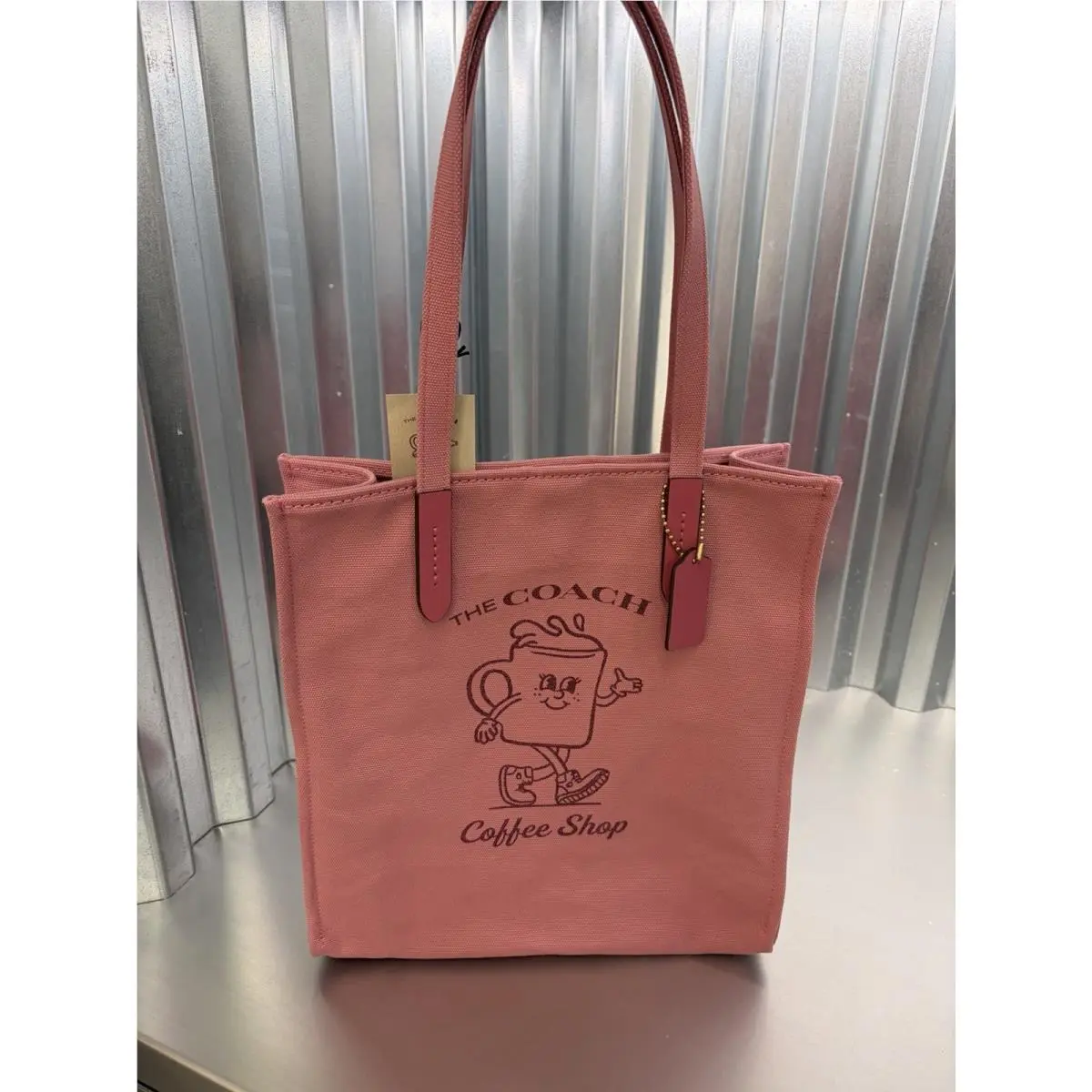 Coach Cafe Lil Miss Jo Coffee Shop Canvas Tote Limited Edition
