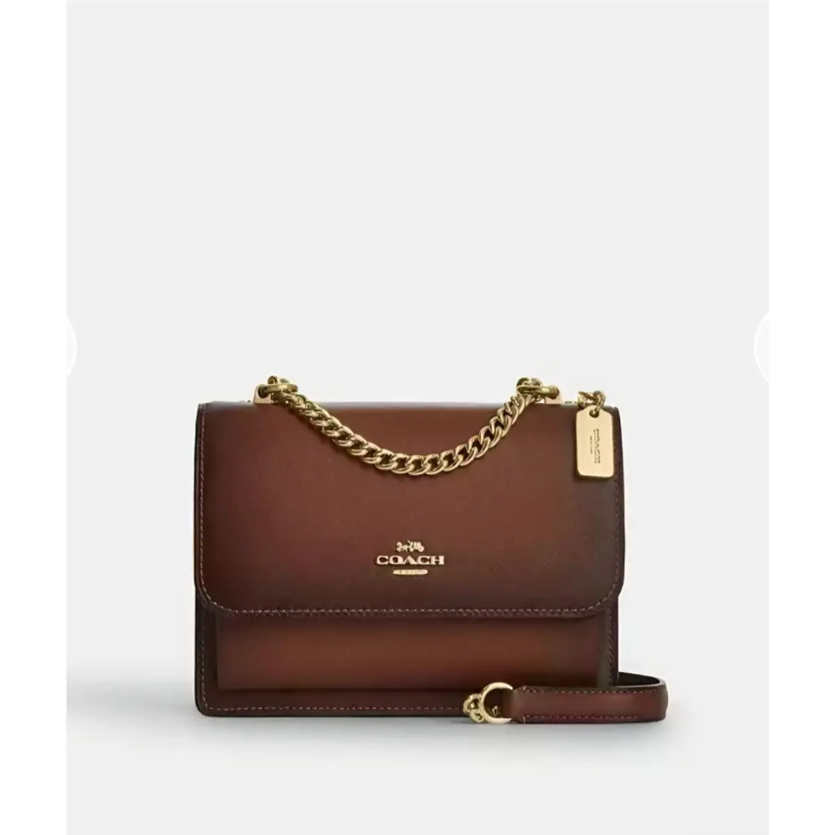 Coach Mini Klare Crossbody Bag Gold Redwood CDW79 Smooth Leather Handbag