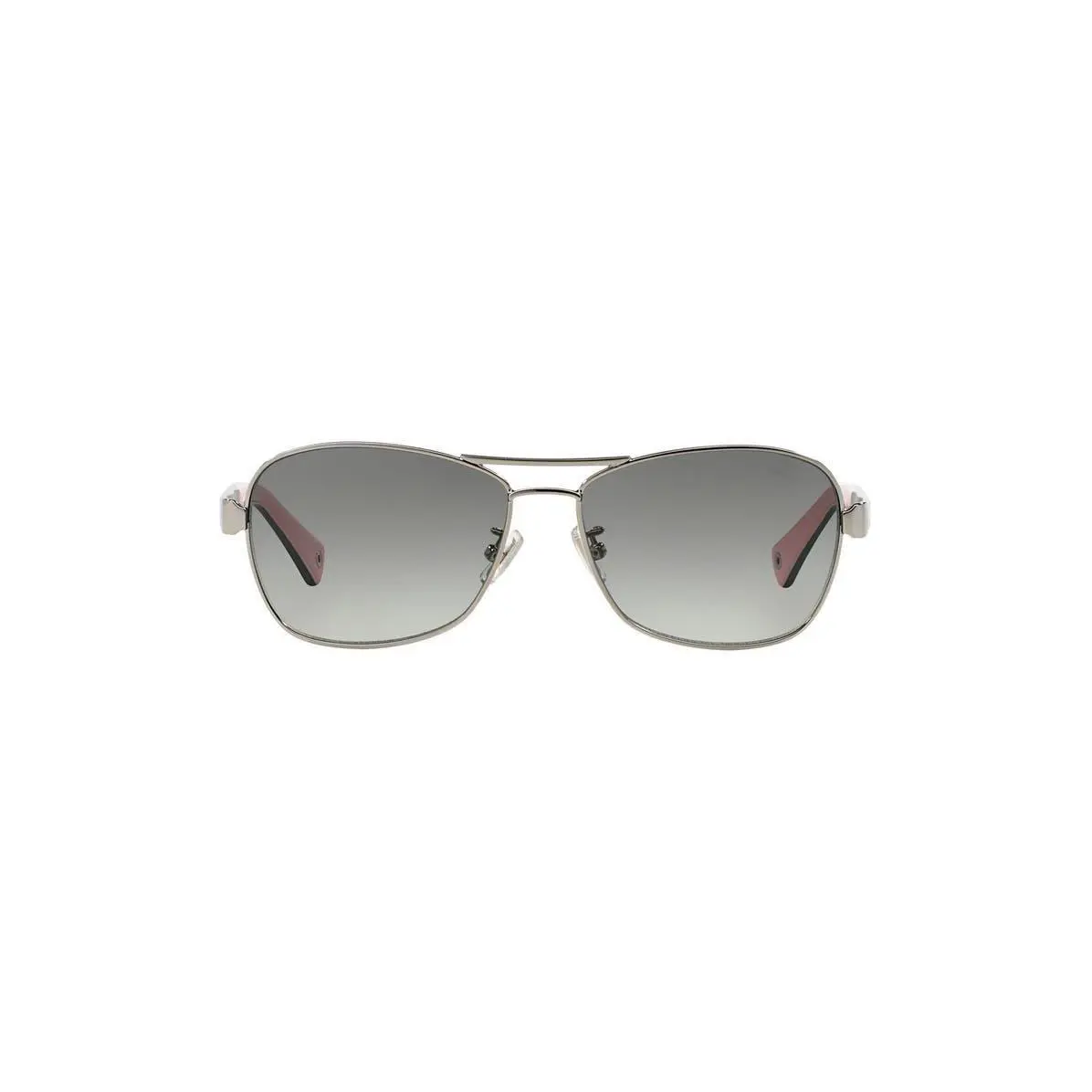 Coach Women Caroline 56mm Gradient Aviator Sunglasses Silver/ Grey - Frame: Multicolor, Lens: Gray