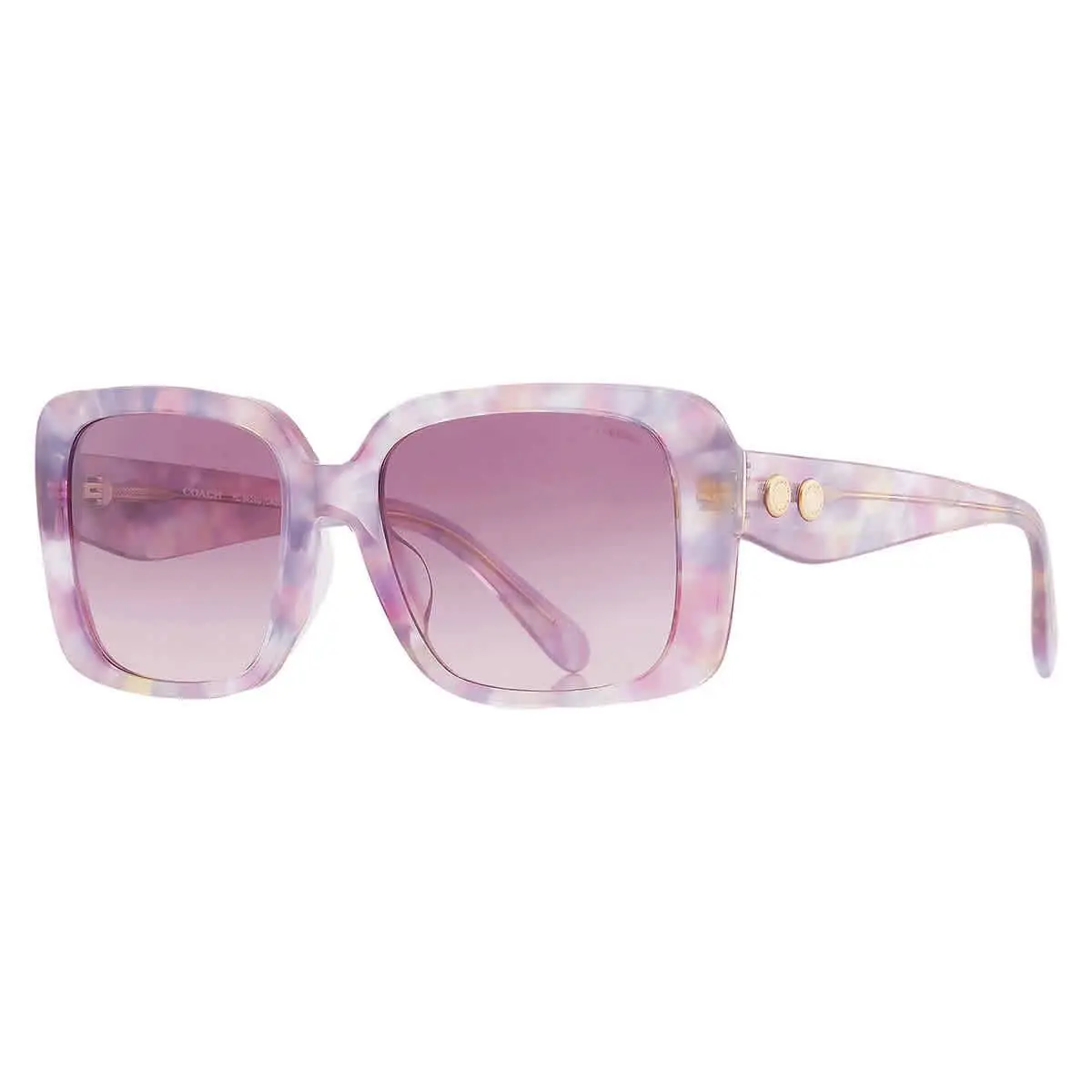 Coach Gradient Pink Purple Square Ladies Sunglasses HC8424U 58677W 54