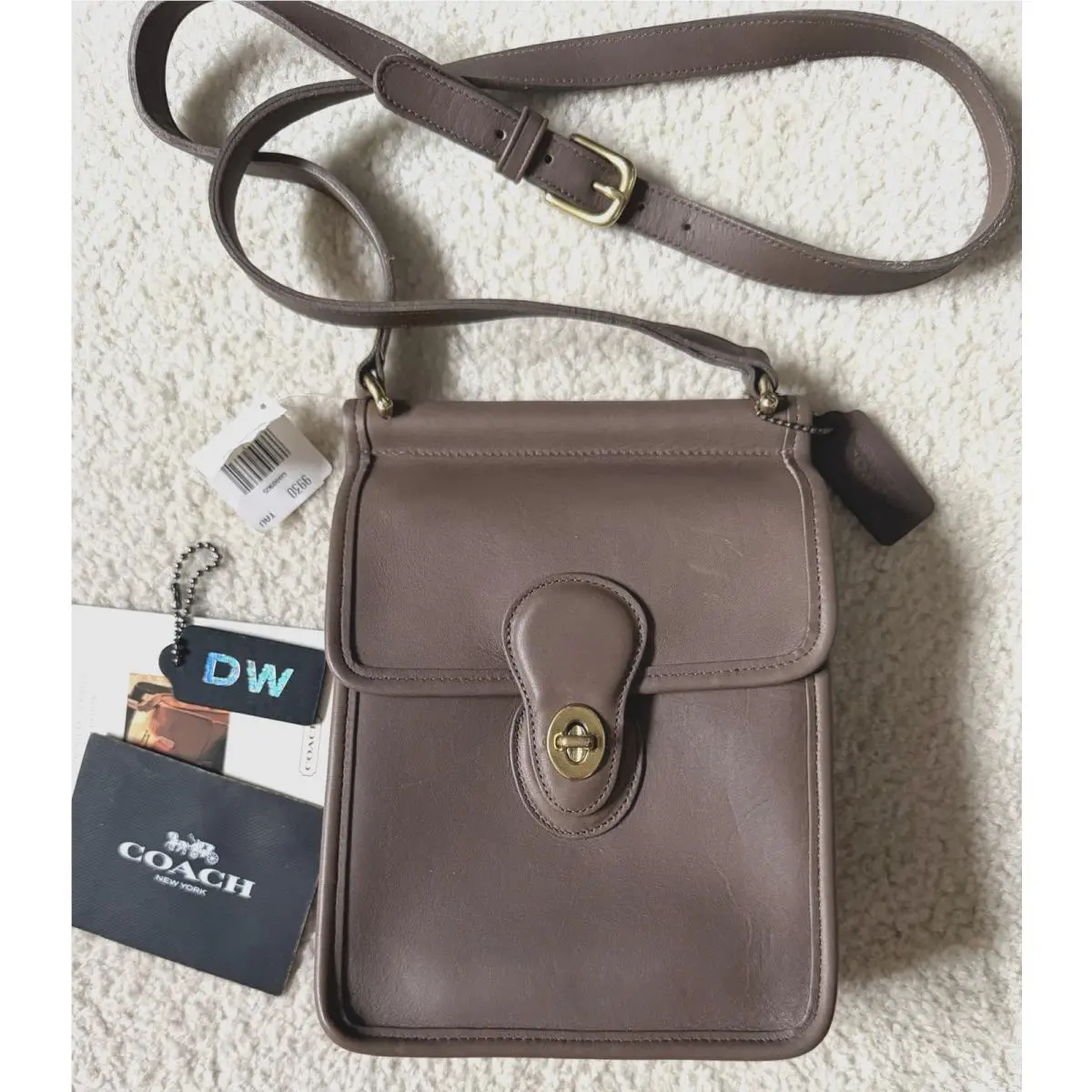 Coach Vintage Taupe Murphy Shoulder Crossbody Bag Usa 9930