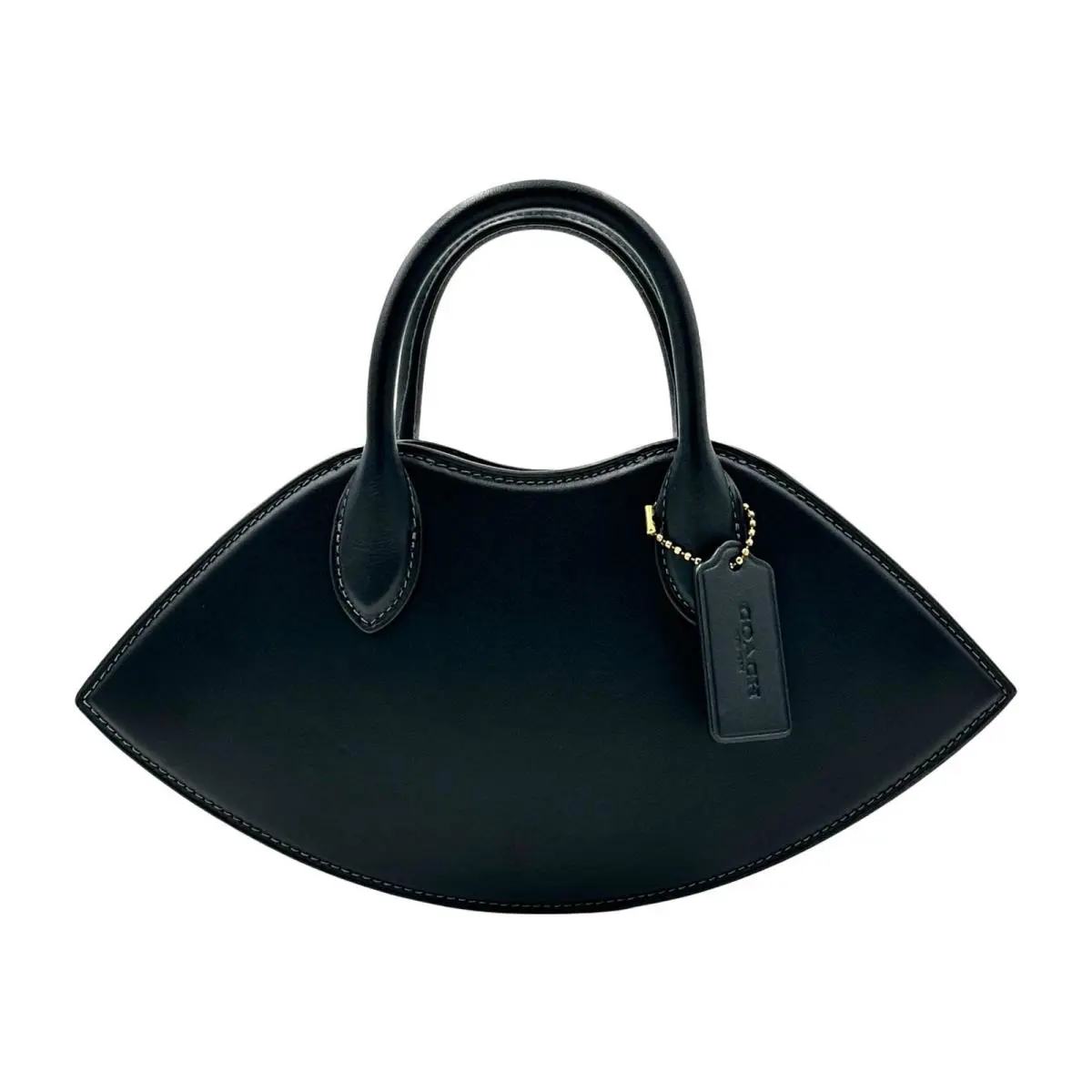 Coach Lip Top-handle Crossbody Handbag Purse- Black