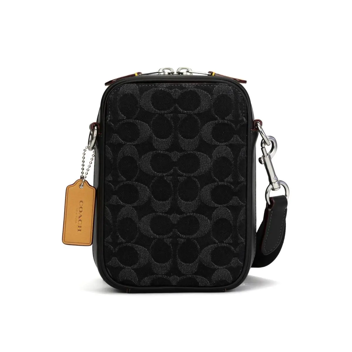 Coach Stanton Crossbody In Signature Denim - Silver/black