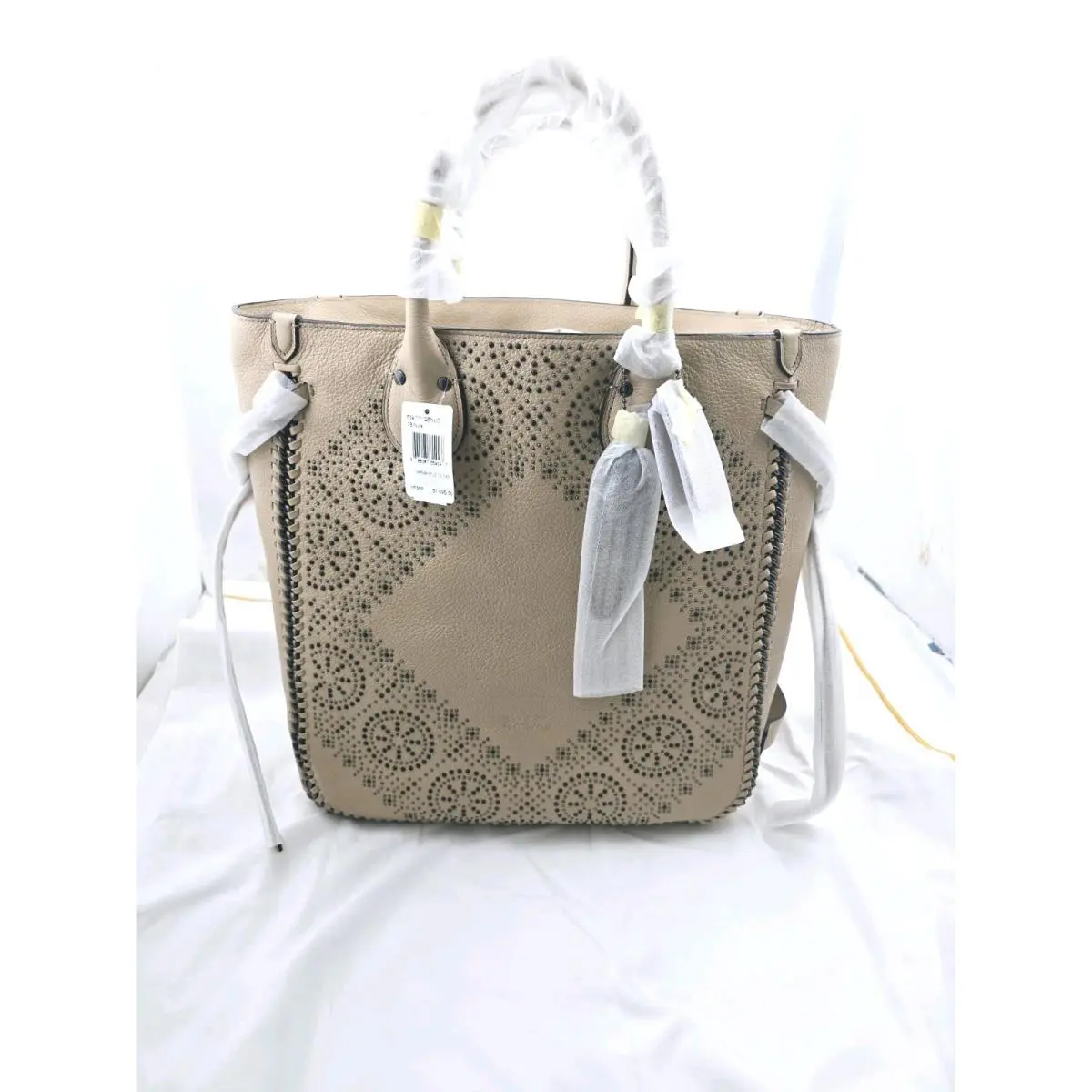 Coach Whiplash Studded Tatum Tote Handbag F34771 Purse Bag