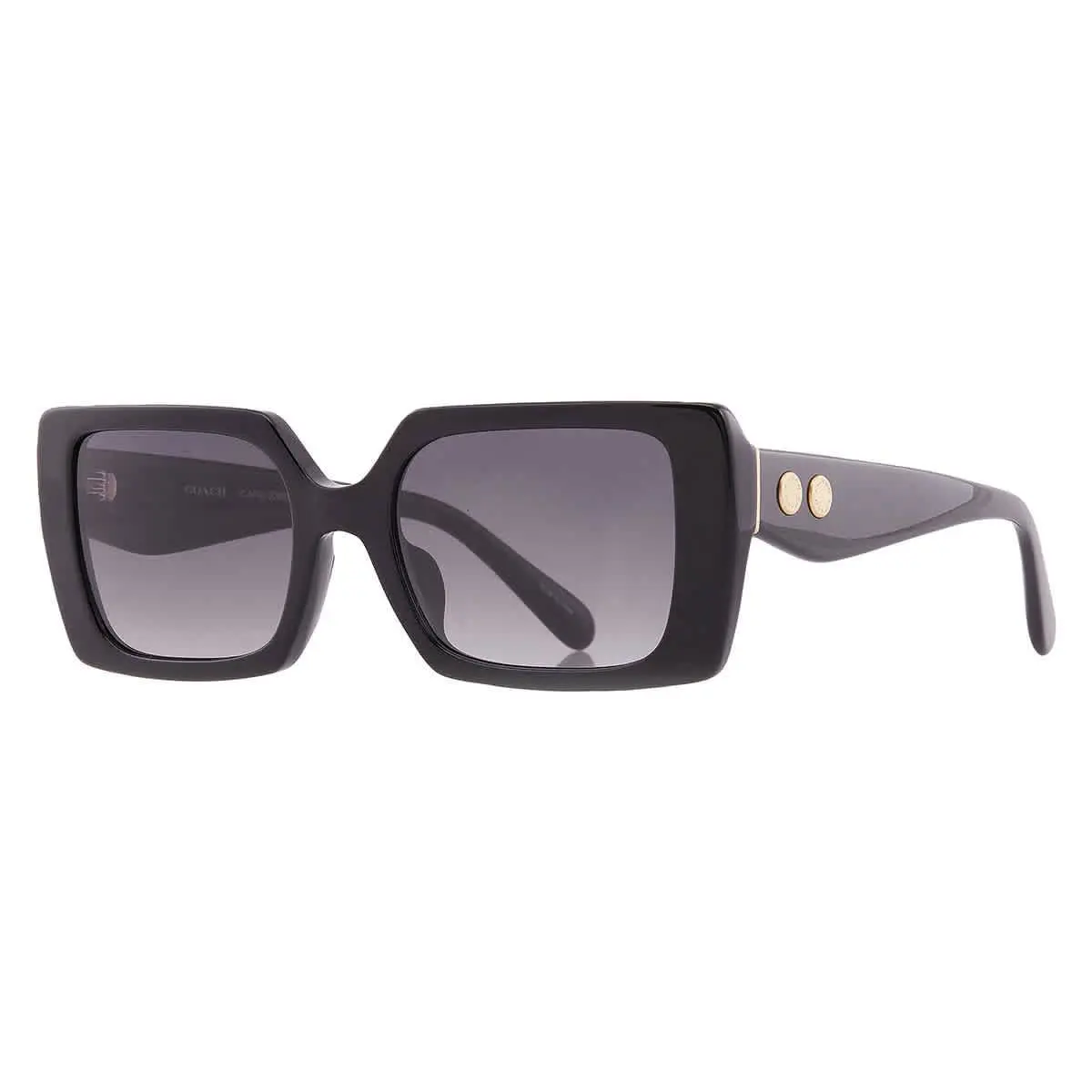 Coach Grey Gradient Rectangular Ladies Sunglasses HC8409U 50023C 53