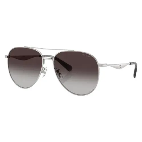 Coach Women`s 57mm Shiny Silver Sunglasses HC7169-90013C-57