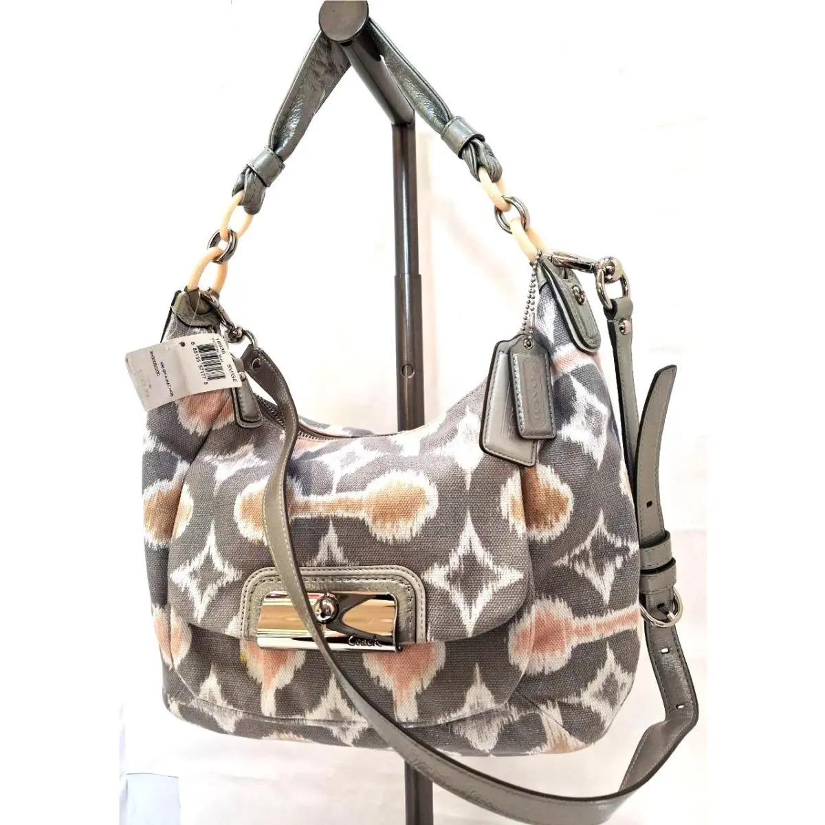 Coach Kristin Op Art Ikat Hobo Bag Crossbody
