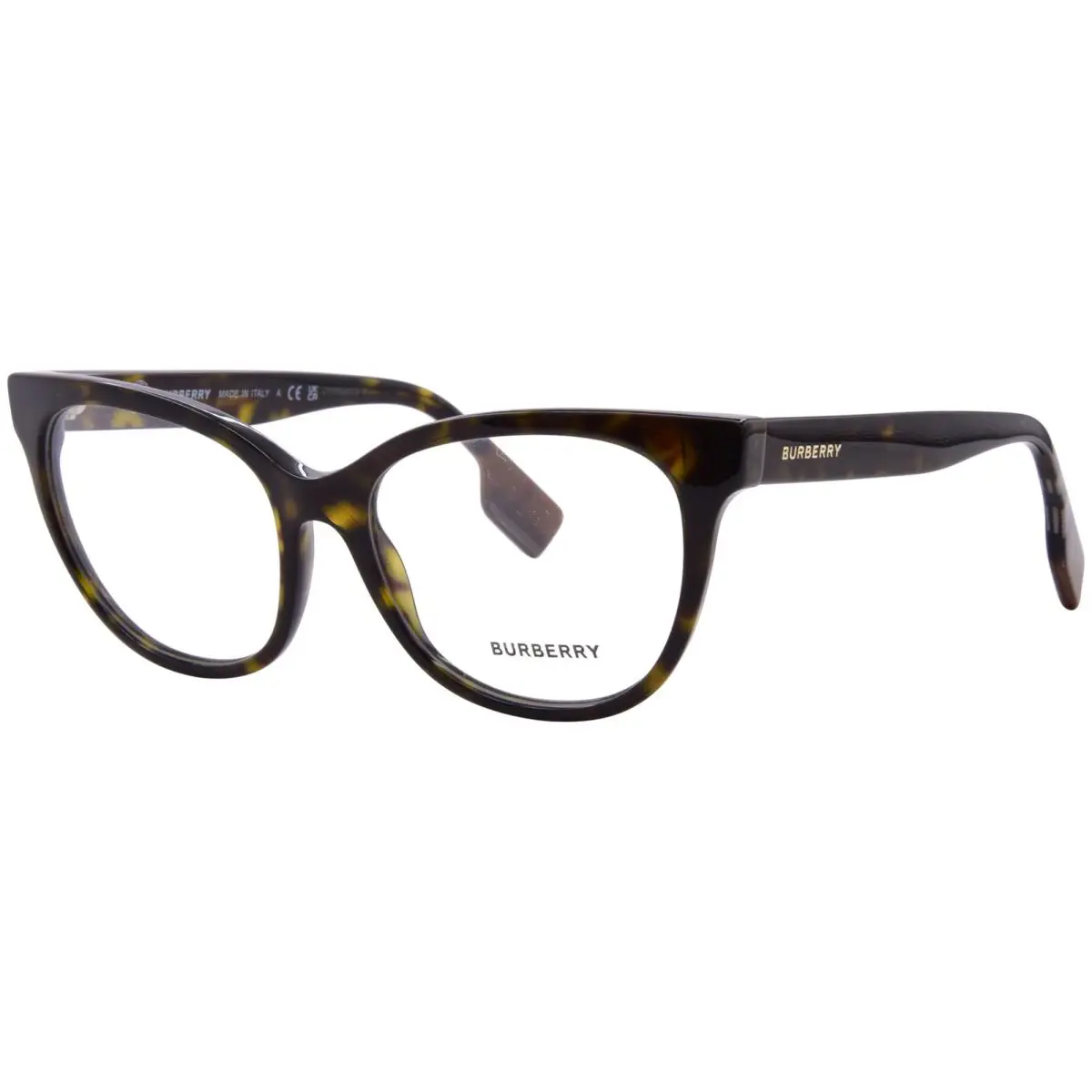 Burberry Evelyn BE2375 3002 Eyeglasses Women`s Havana Full Rim Oval Shape 53mm